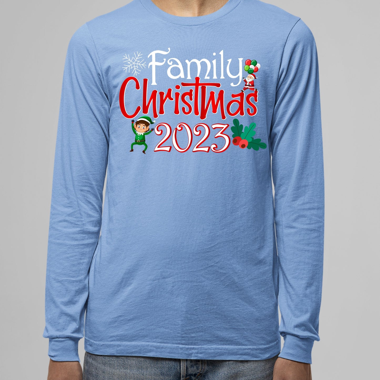 Family Christmas 2023, Christmas Long Sleeves, Christmas Crewneck For Men, Christmas Sweater, Christmas Sweatshirt, Christmas Present