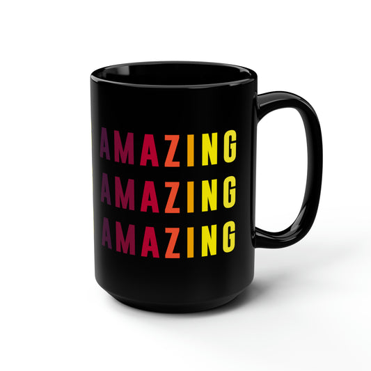 Amazing - Black Mug, 15oz