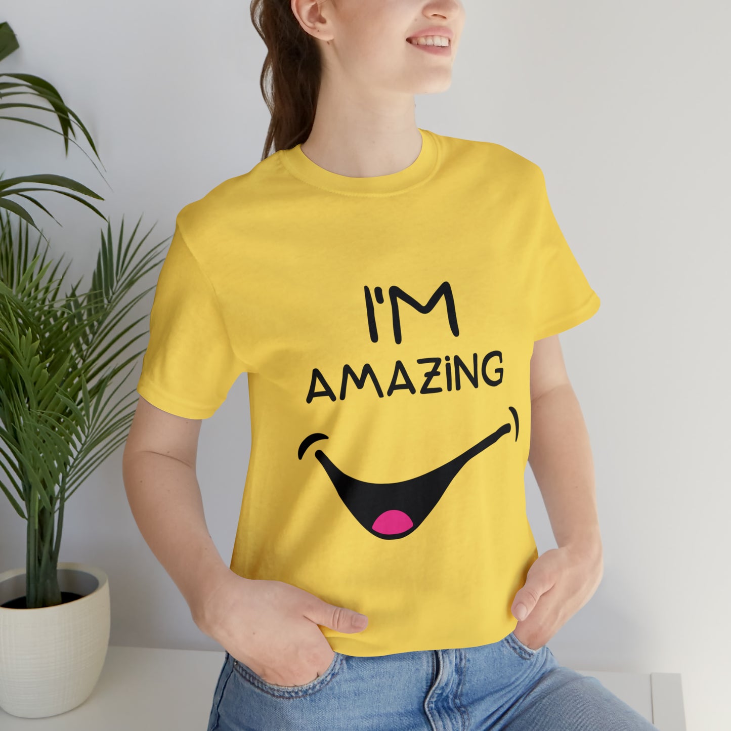 Cheeky Smile I'm Amazing | Unisex Jersey Tee