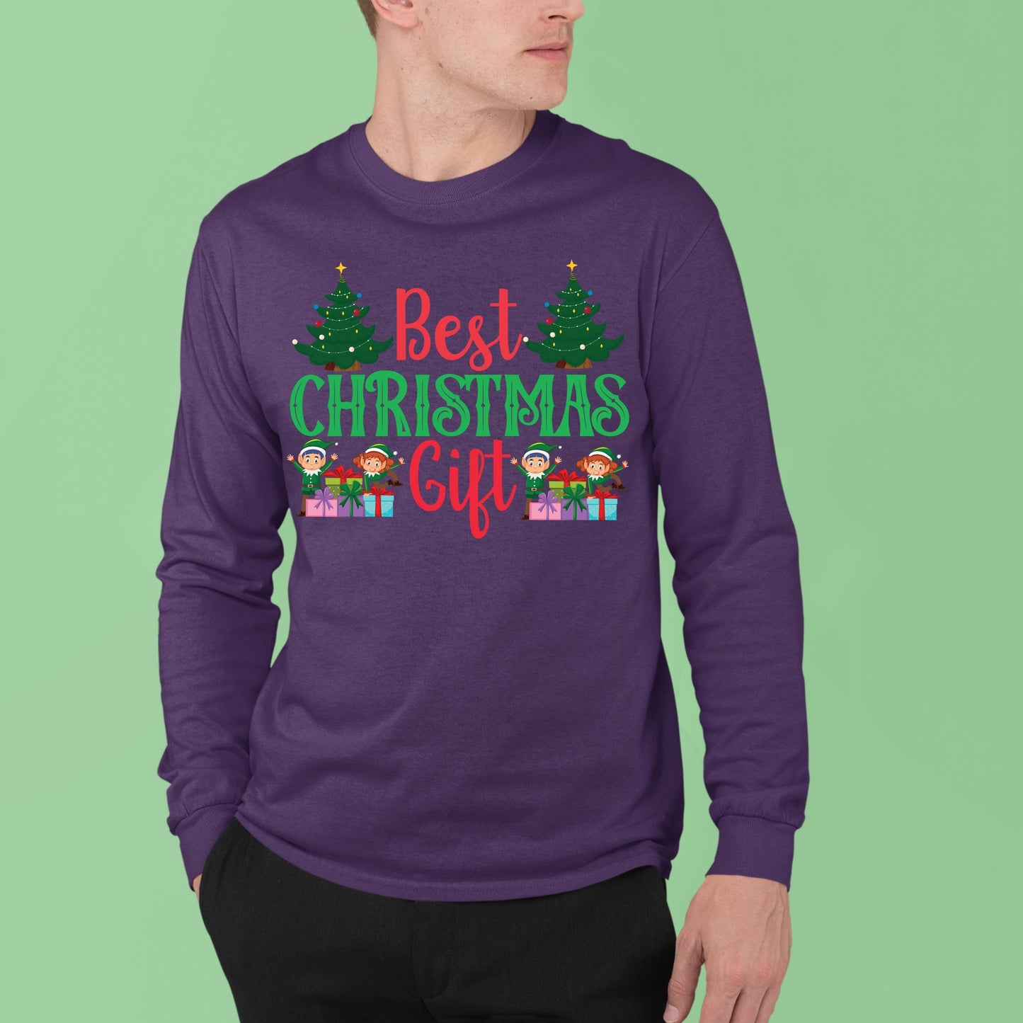 Best Christmas Gift, Christmas Crewneck For Men, Christmas Long Sleeves, Christmas Present, Christmas Sweater, Christmas Sweatshirt