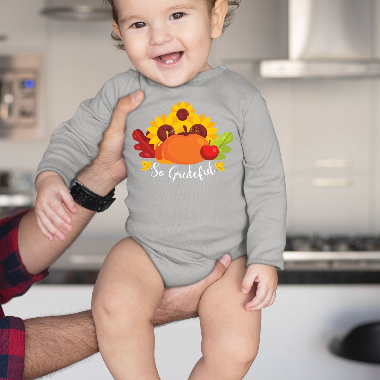 So Grateful, Thanksgiving Bodysuit, Thanksgiving Onesies for kids, Thanksgiving Gift Ideas, Cute Thanksgiving