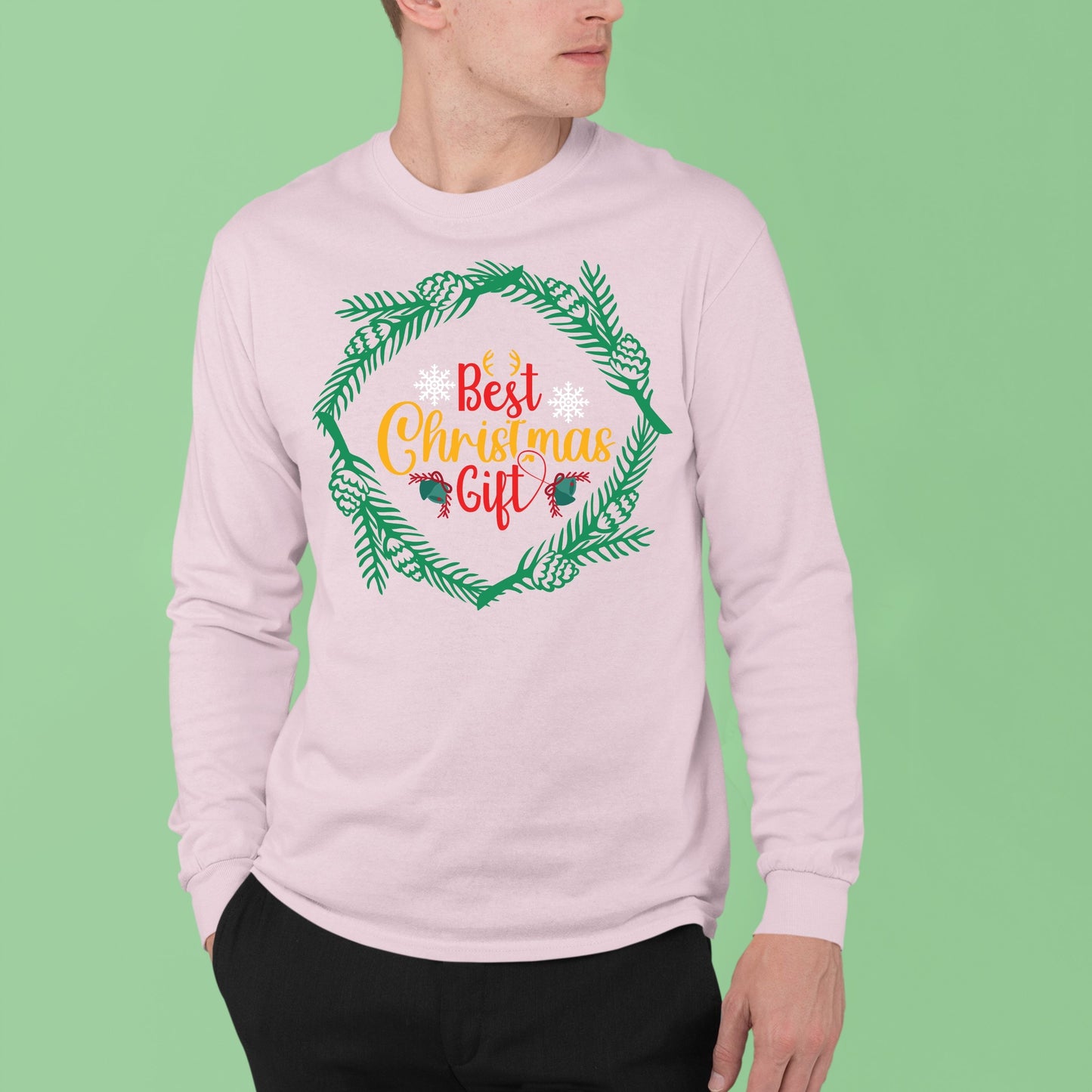 Best Christmas Gift, Christmas Long Sleeves, Christmas Crewneck For Men, Christmas Sweatshirt, Christmas Sweater, Christmas Present