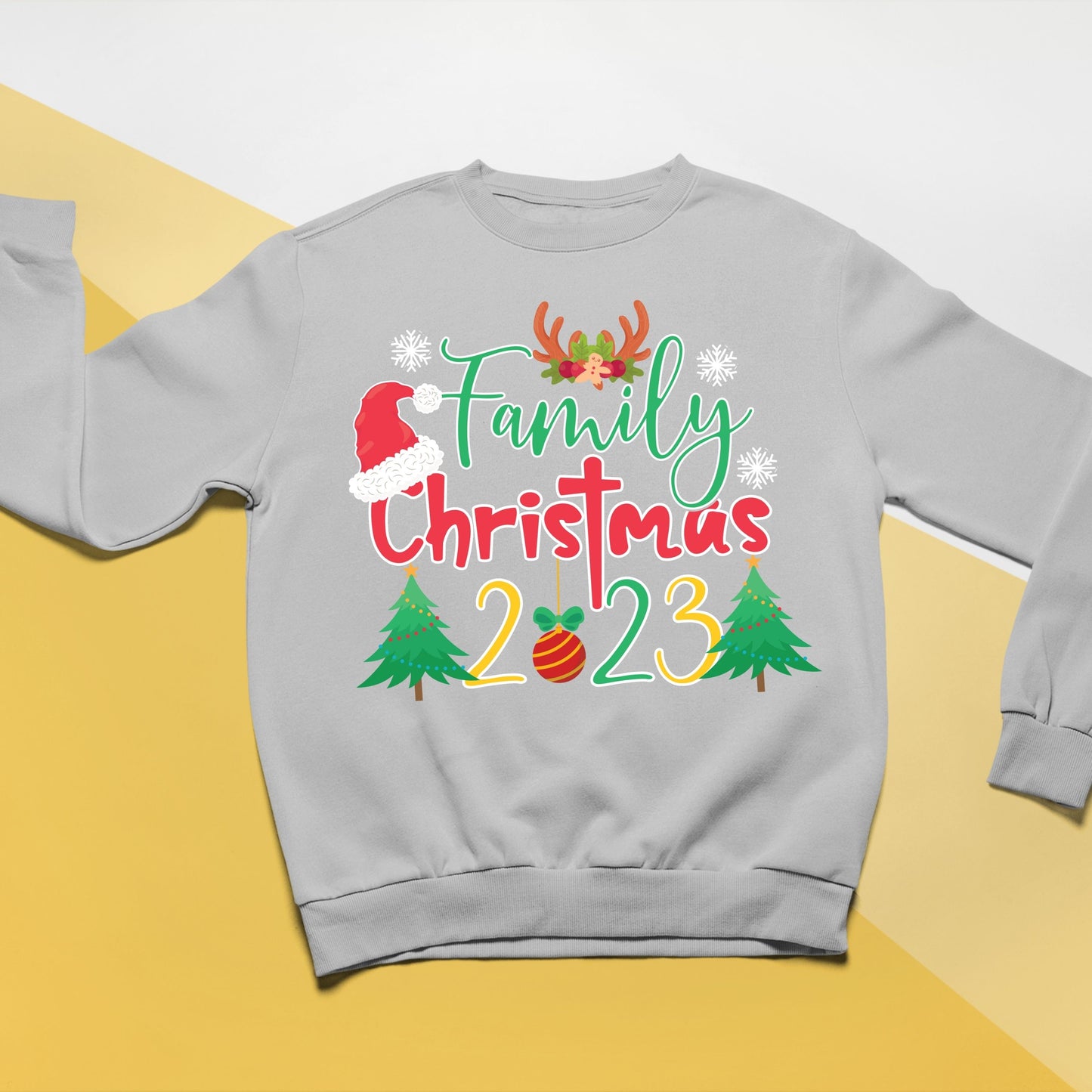 Family Christmas 2023, Christmas Long Sleeves, Christmas Sweater, Christmas Crewneck For Youth, Christmas Present, Christmas Sweatshirt