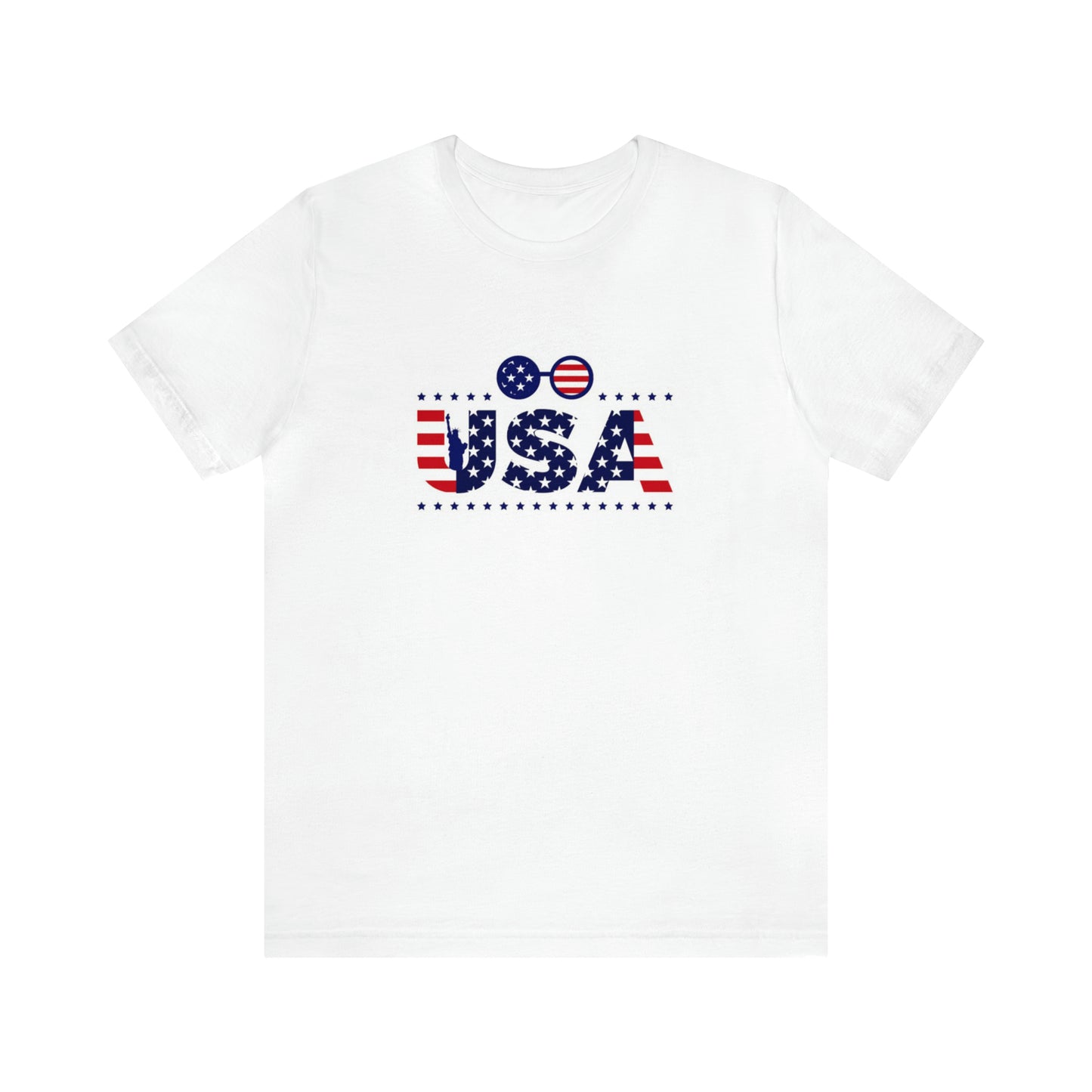 USA Flag Unisex Jersey Short Sleeve Tee