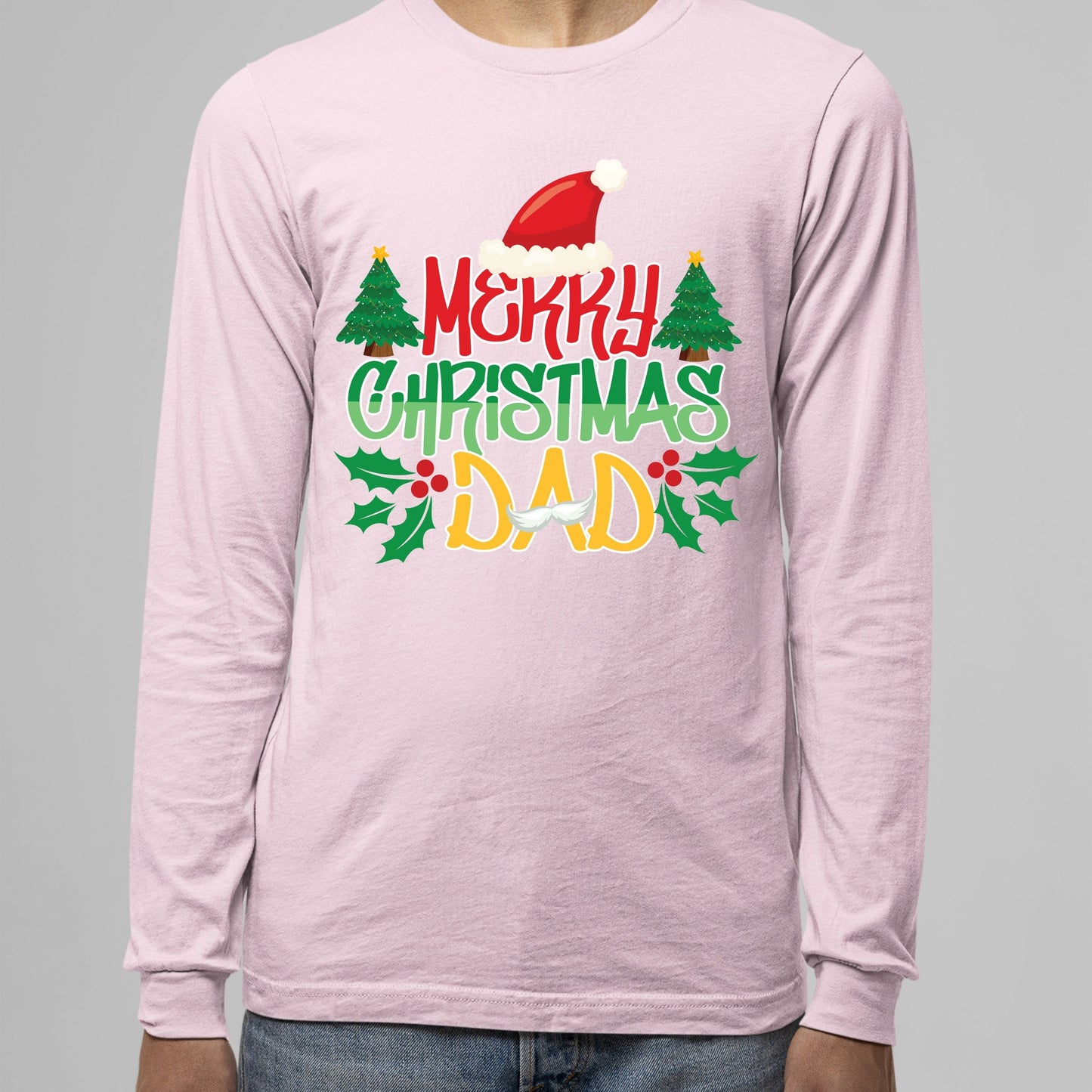 Merry Christmas Dad, Christmas Crewneck For Men, Christmas Long Sleeves, Christmas Sweatshirt, Christmas Sweater, Christmas Present