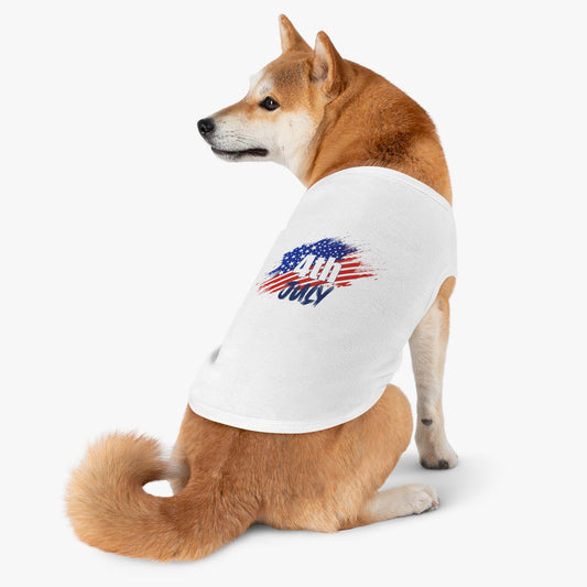 4th July Dog Shirt Pet Tank Top