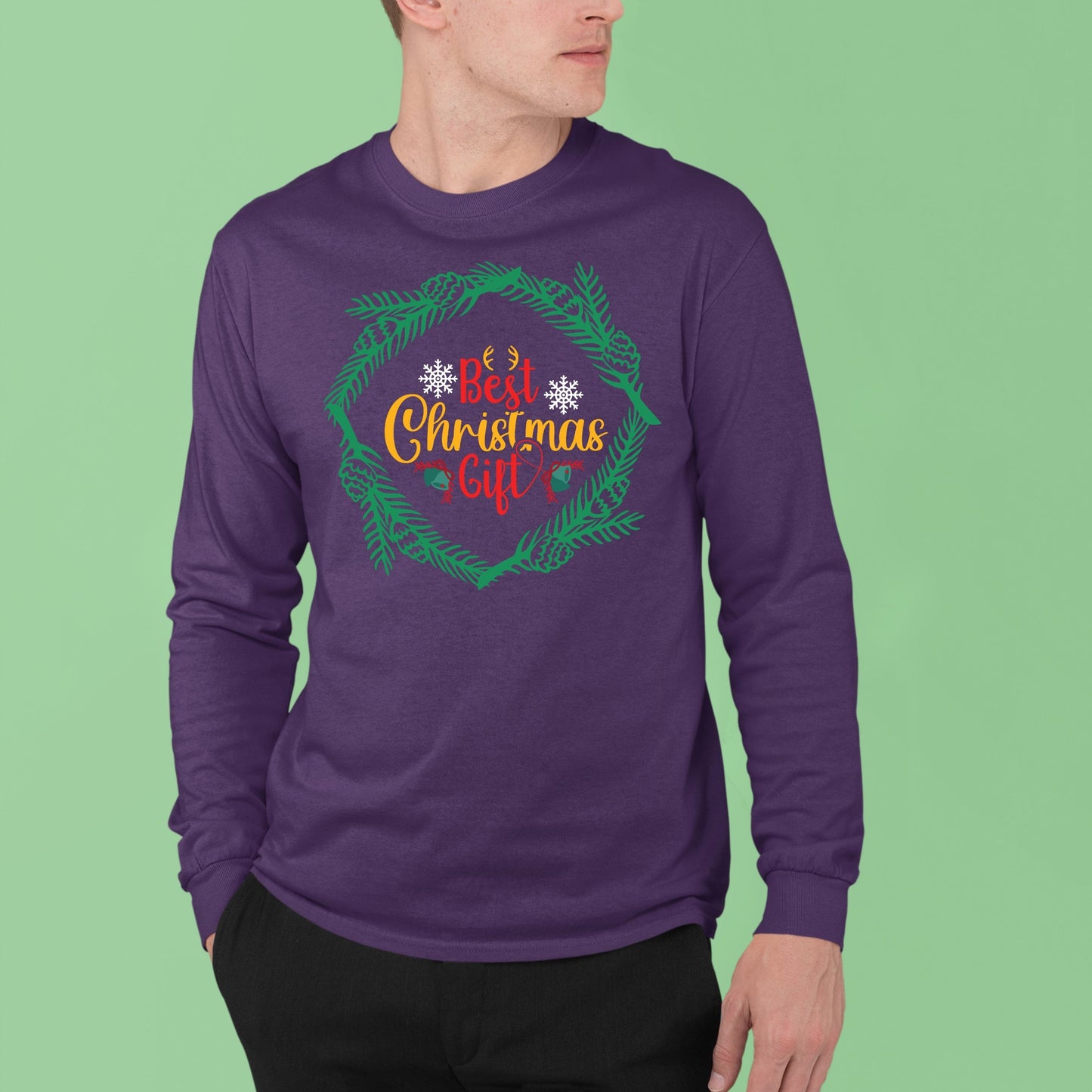 Best Christmas Gift, Christmas Long Sleeves, Christmas Crewneck For Men, Christmas Sweatshirt, Christmas Sweater, Christmas Present