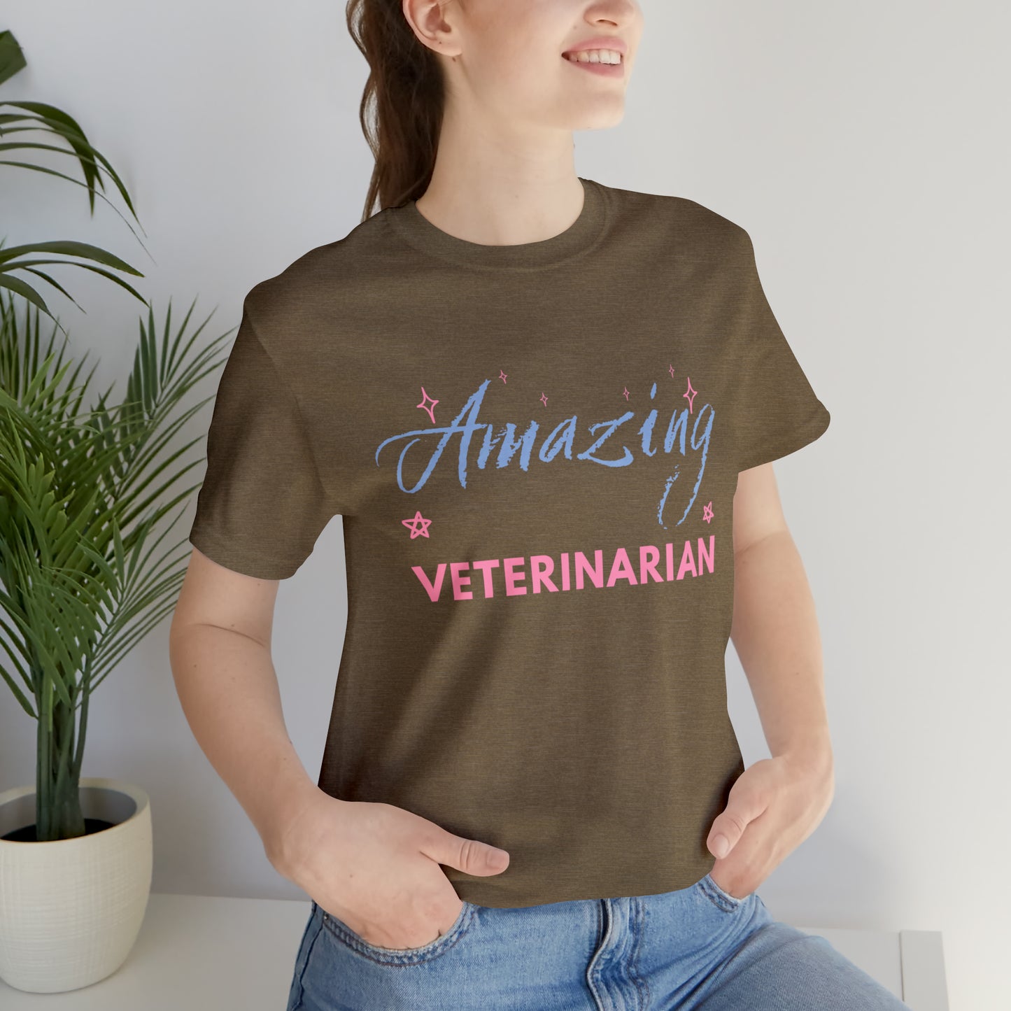 Amazing Veterinarian Unisex Jersey Short Sleeve Tee