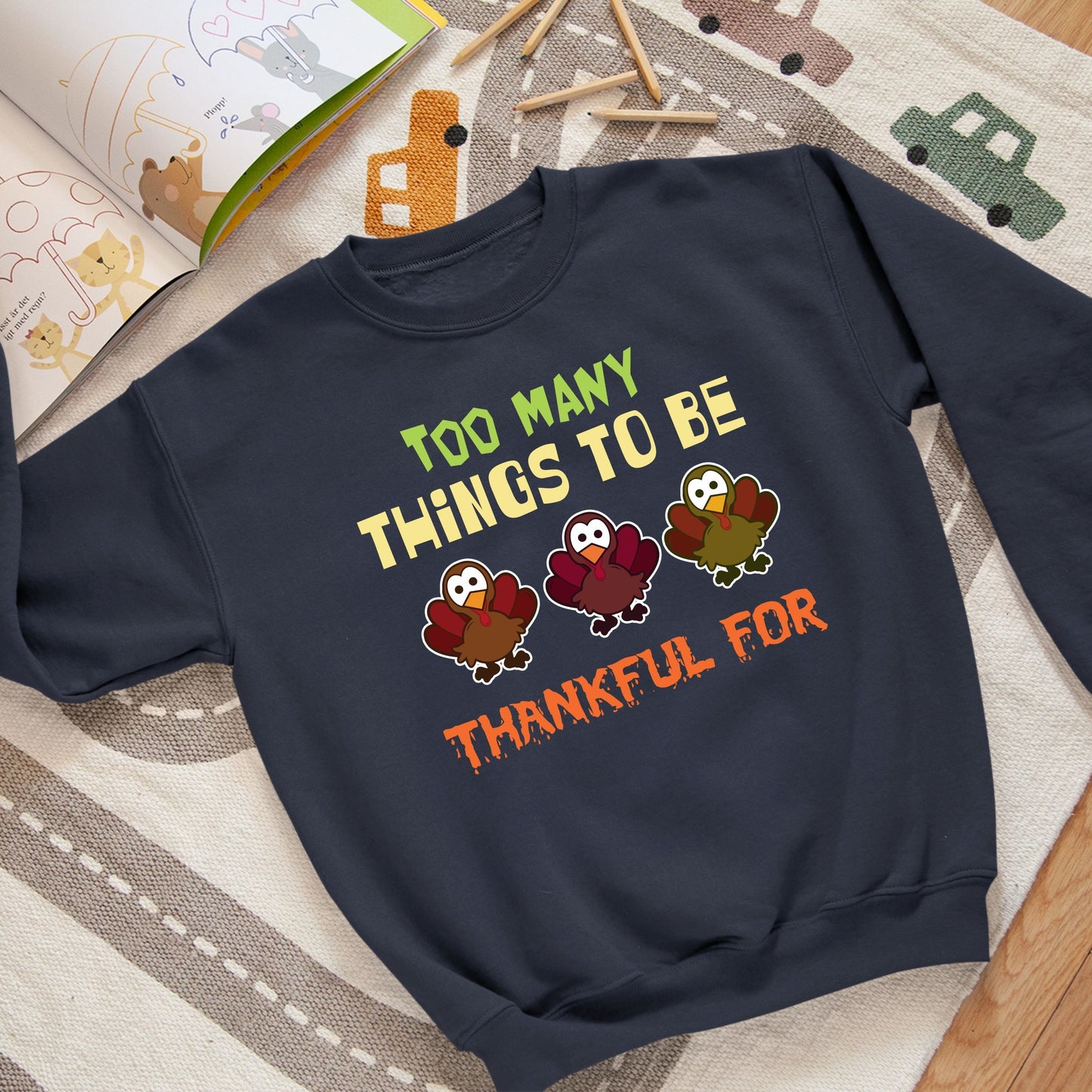 Thanksgiving Cute Turkey Sweatshirt, Thanksgiving Sweatshirt, Thanksgiving Sweater for Kids, Thanksgiving Gift Ideas, Funny Thanksgiving