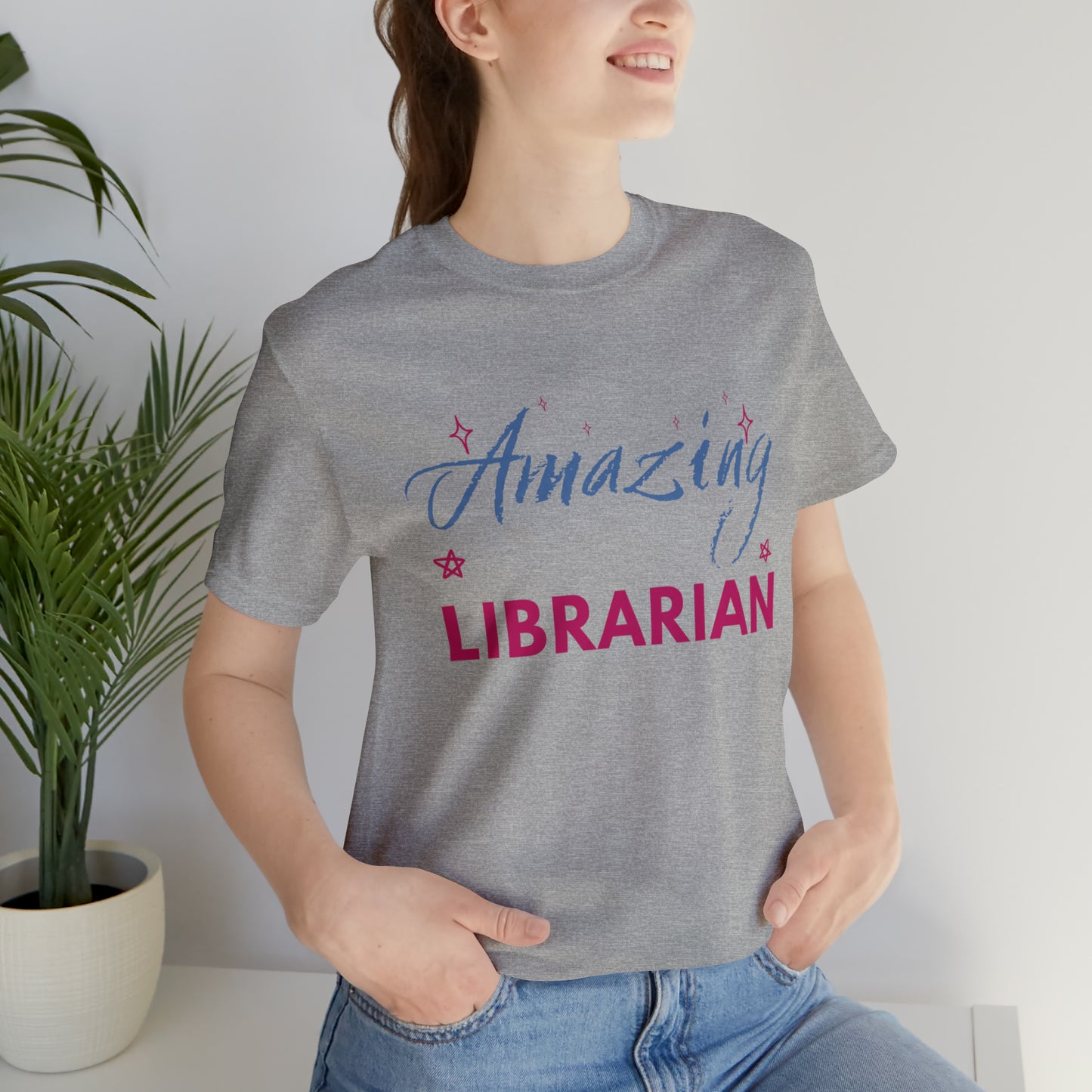 Amazing Librarian Unisex Jersey Short Sleeve Tee