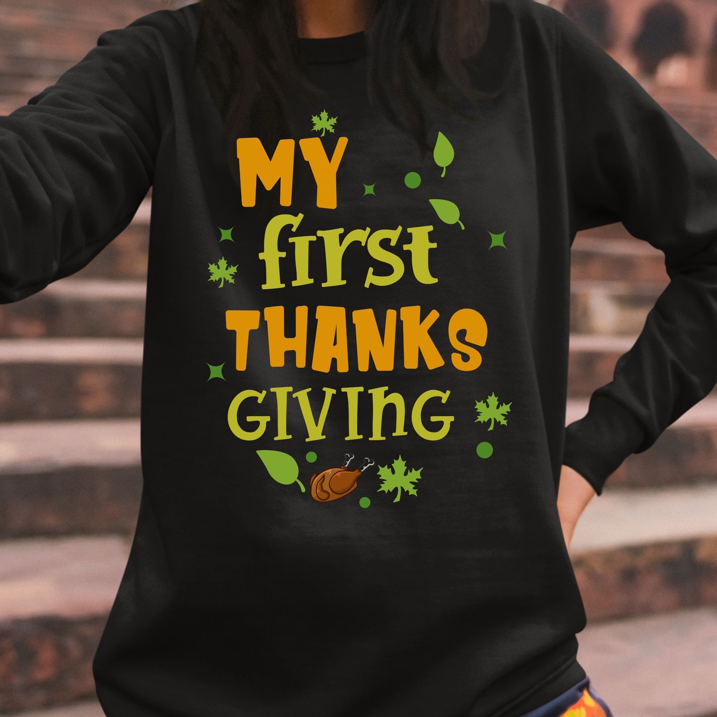 First Thanks Giving Sweatshirt, Thanksgiving Sweatshirt, Thanksgiving Sweater for Kids, Cute Thanksgiving Sweatshirt, Funny Thanksgiving