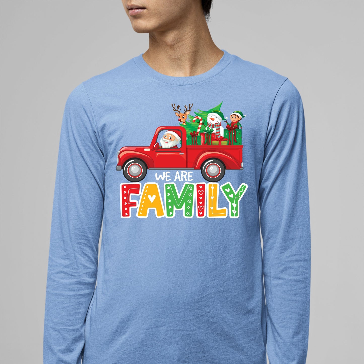 We Are Family, Christmas Crewneck For Men, Christmas Long Sleeves, Christmas Sweatshirt, Christmas Sweater, Christmas Present