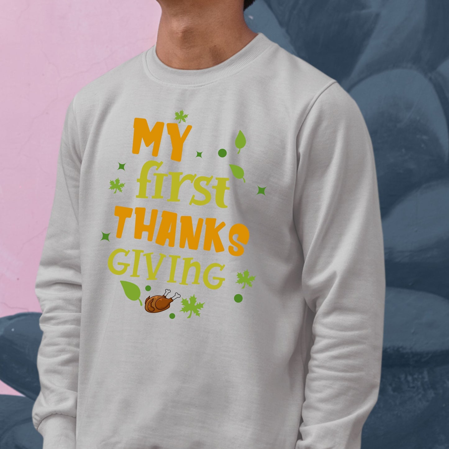 First Thanks Giving Sweatshirt, Thanksgiving Sweatshirt, Thanksgiving Sweater for Kids, Cute Thanksgiving Sweatshirt, Funny Thanksgiving