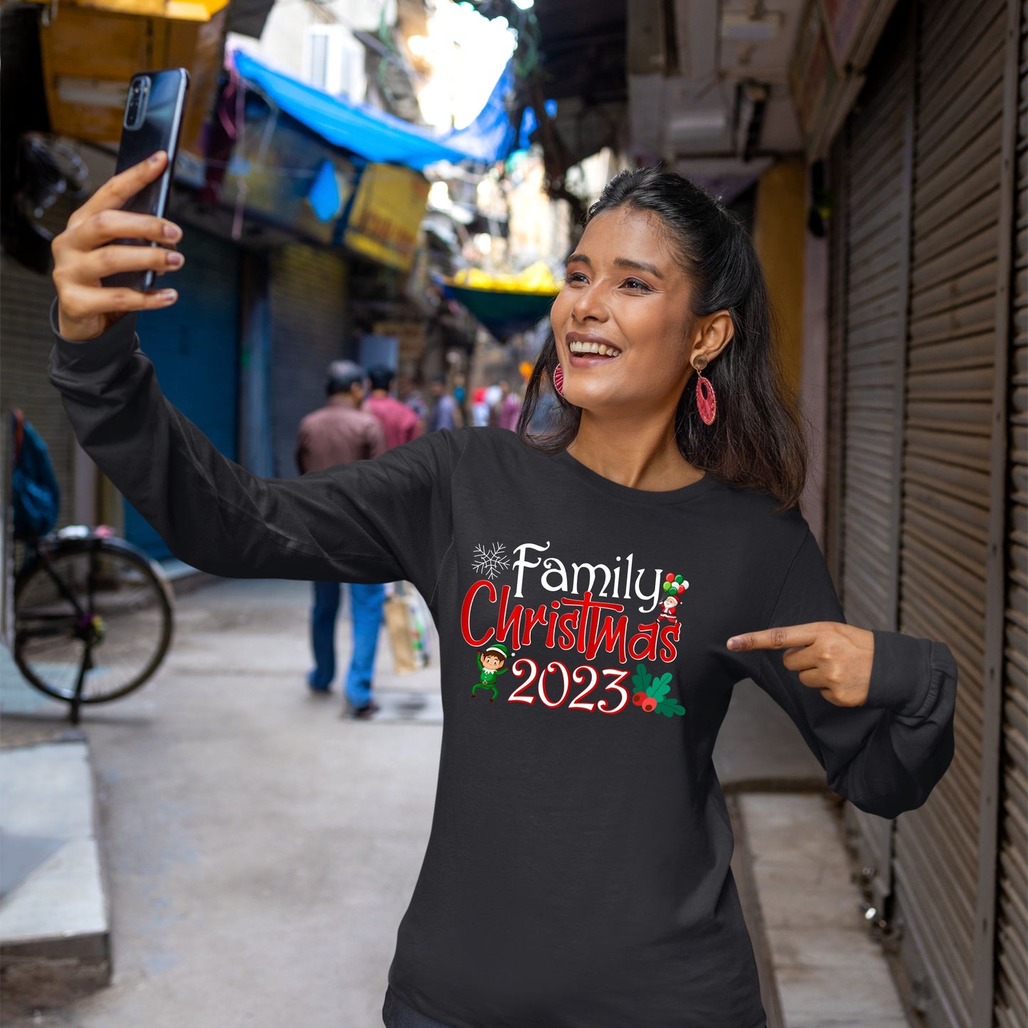 Family Christmas 2023, Christmas Long Sleeves, Christmas Crewneck For Women, Christmas Sweater, Christmas Sweatshirt, Christmas Present