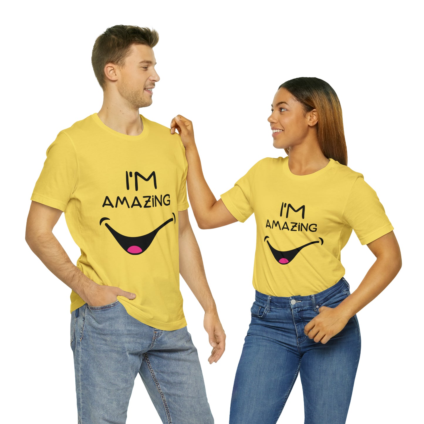 Cheeky Smile I'm Amazing | Unisex Jersey Tee