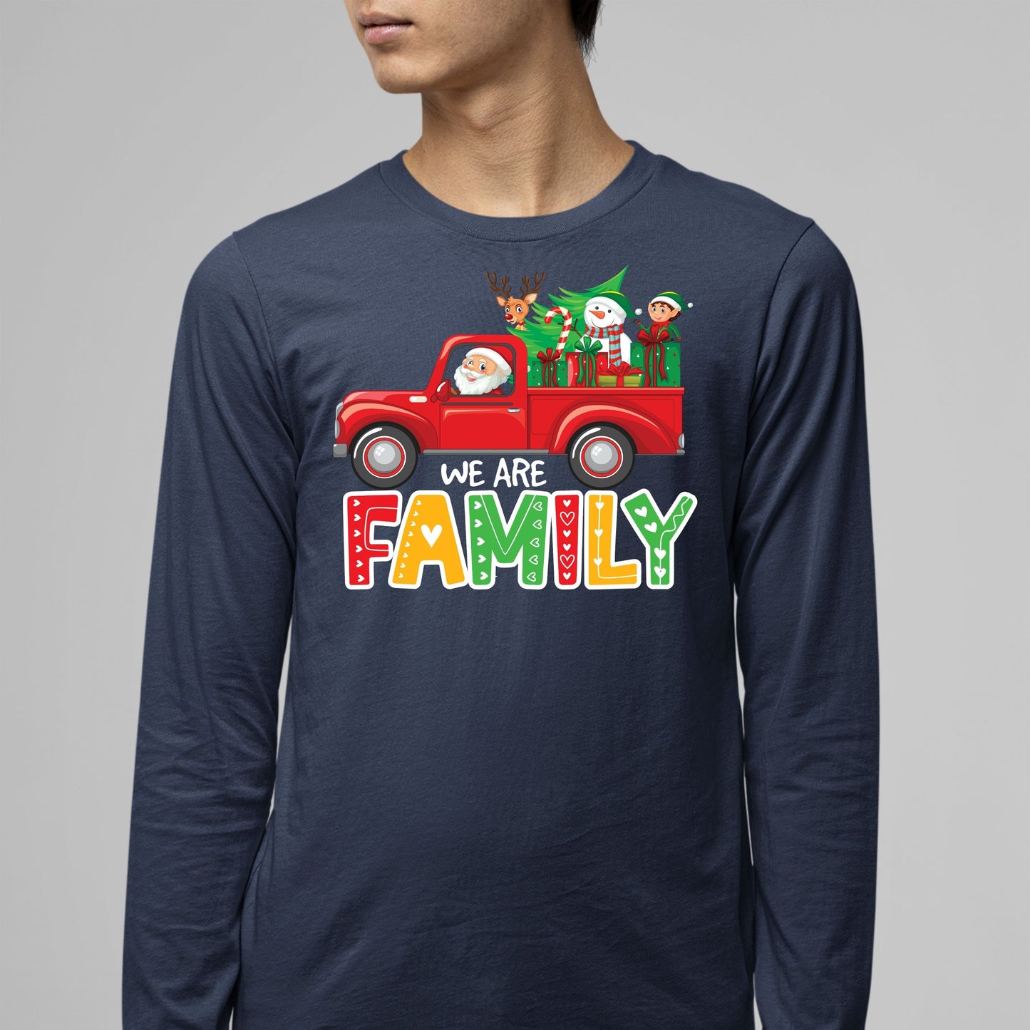 We Are Family, Christmas Crewneck For Men, Christmas Long Sleeves, Christmas Sweatshirt, Christmas Sweater, Christmas Present