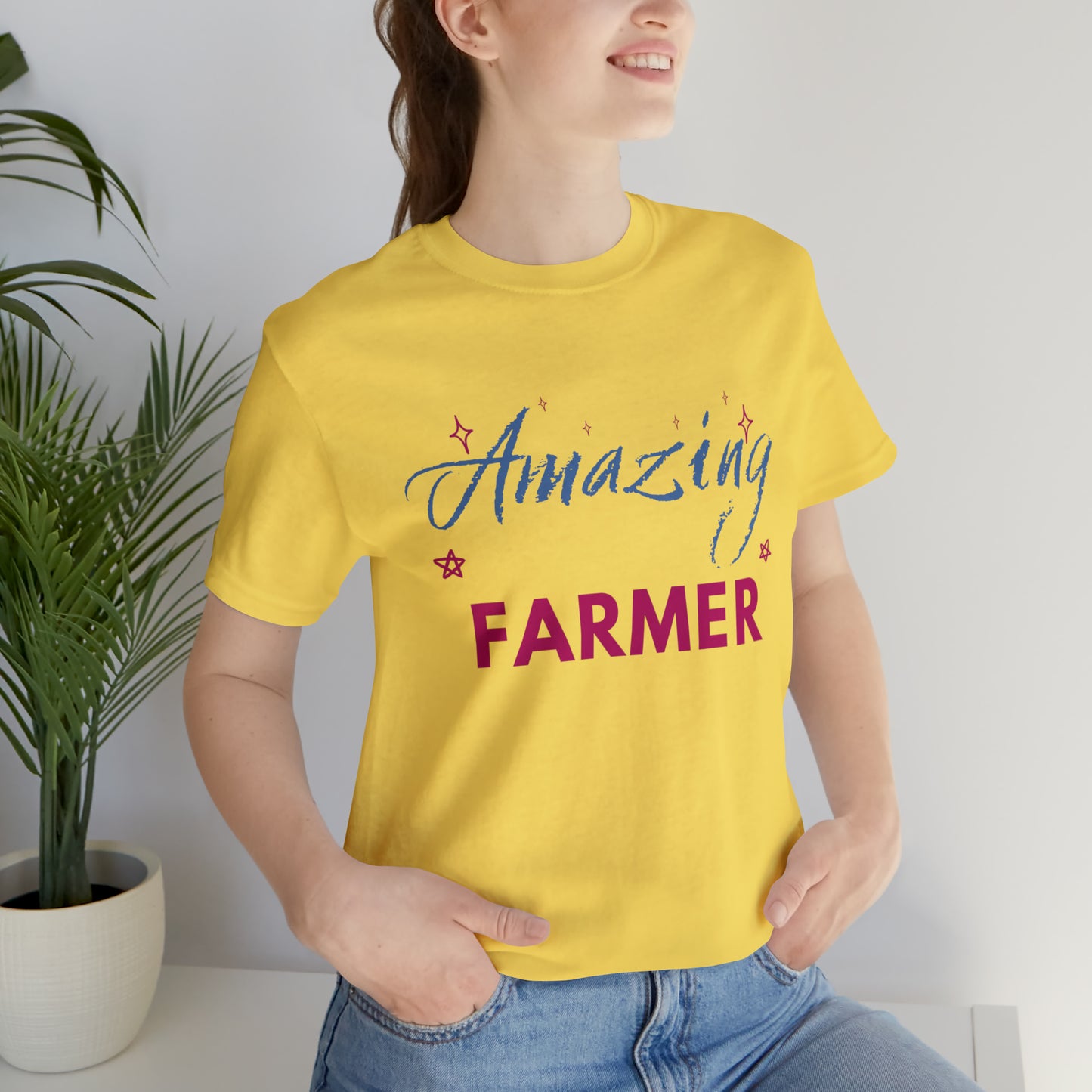 Amazing Farmer Unisex Jersey Short Sleeve Tee