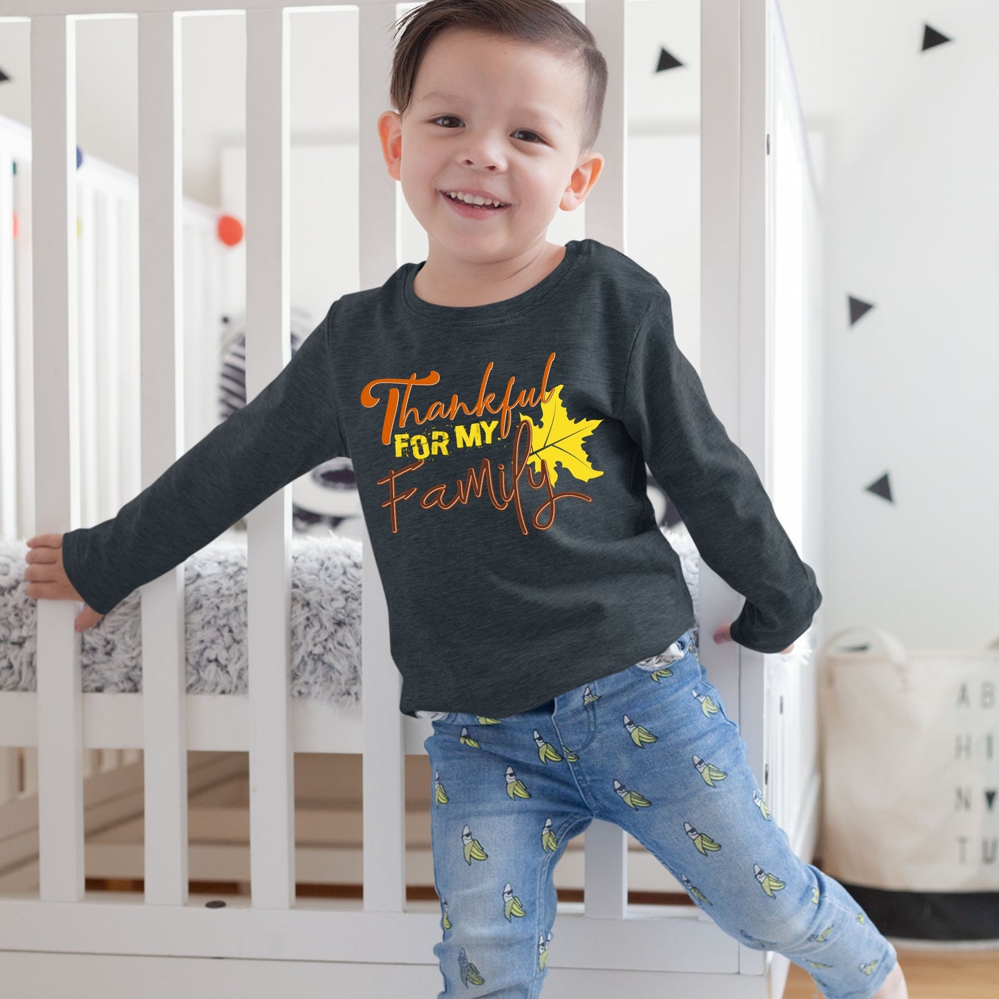 Thankful For My Family, Thanksgiving Sweatshirt, Thanksgiving Sweater for kids, Thanksgiving Gift Ideas, Cute Thanksgiving