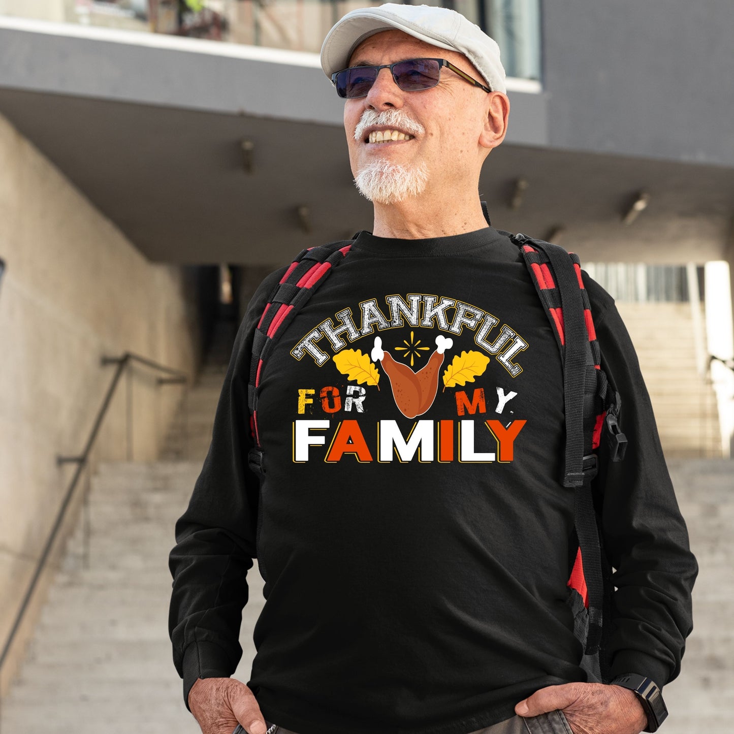 Thankful For My Family, Thanksgiving Sweatshirt, Thanksgiving Sweater for Men, Thanksgiving Gift Ideas, Cute Thanksgiving