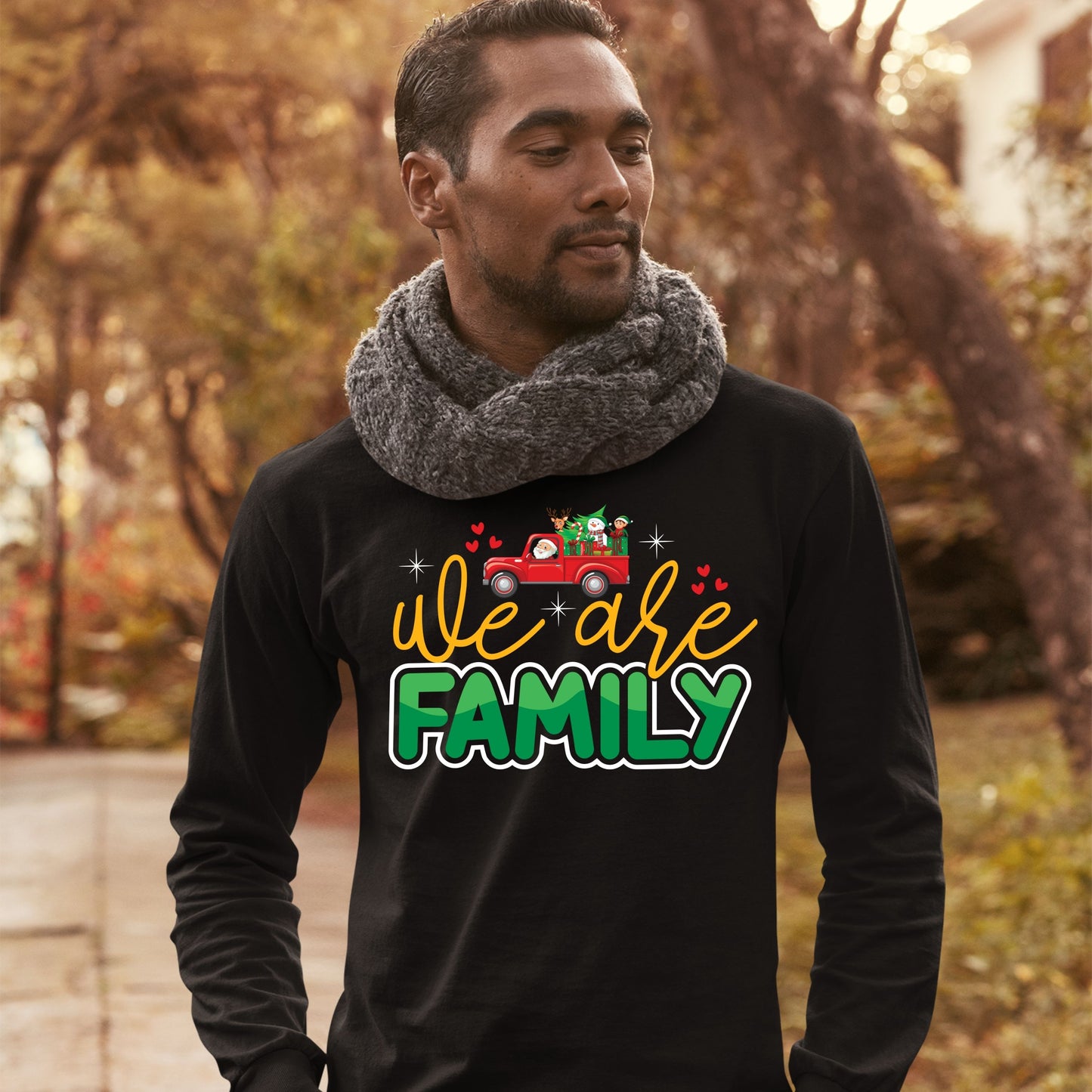 We Are Family, Christmas Crewneck For Men, Christmas Sweatshirt, Christmas Sweater, Christmas Long Sleeves, Christmas Present