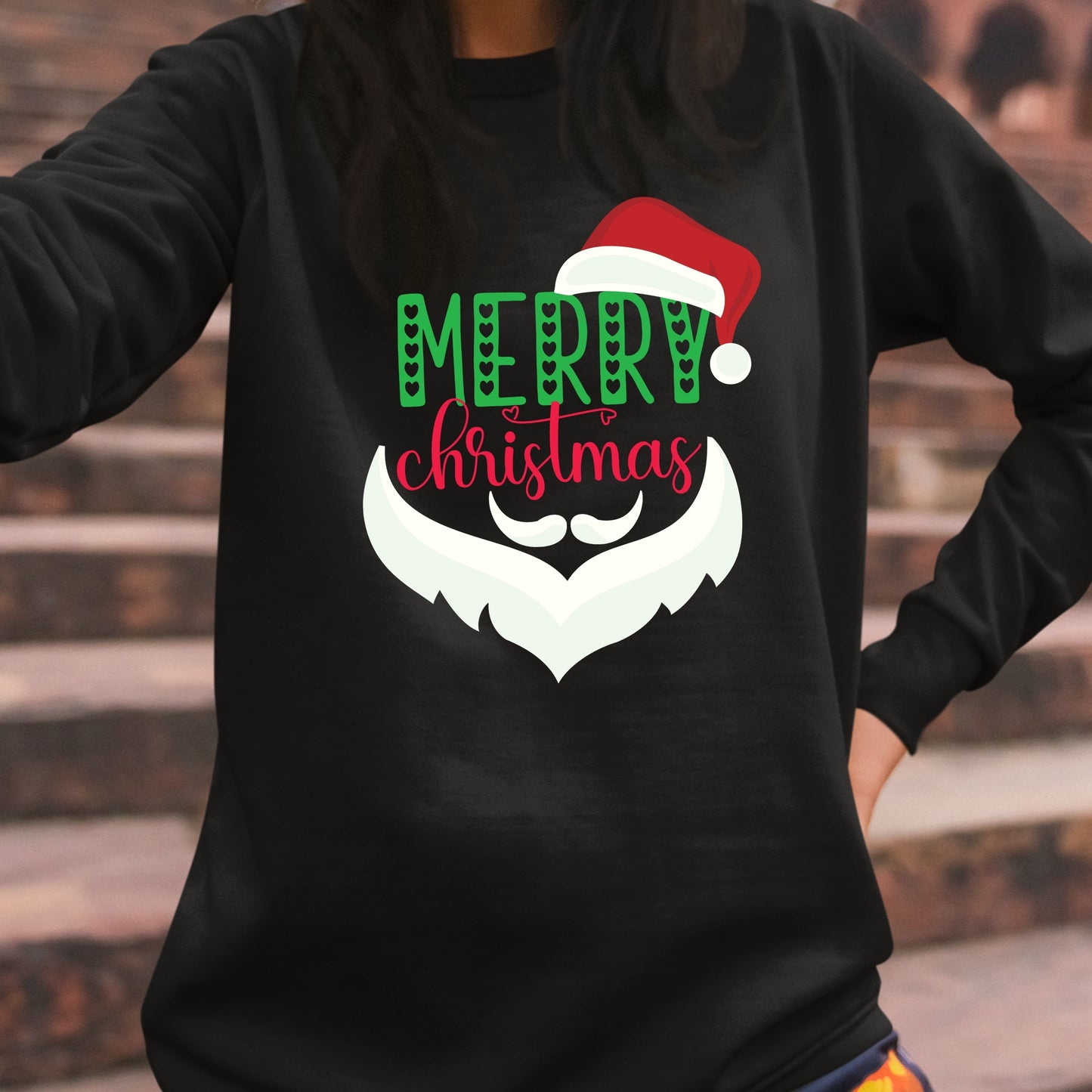 Merry Christmas, Christmas Crewneck For Youth, Christmas Sweatshirt, Christmas Long Sleeves, Christmas Present, Christmas Sweater