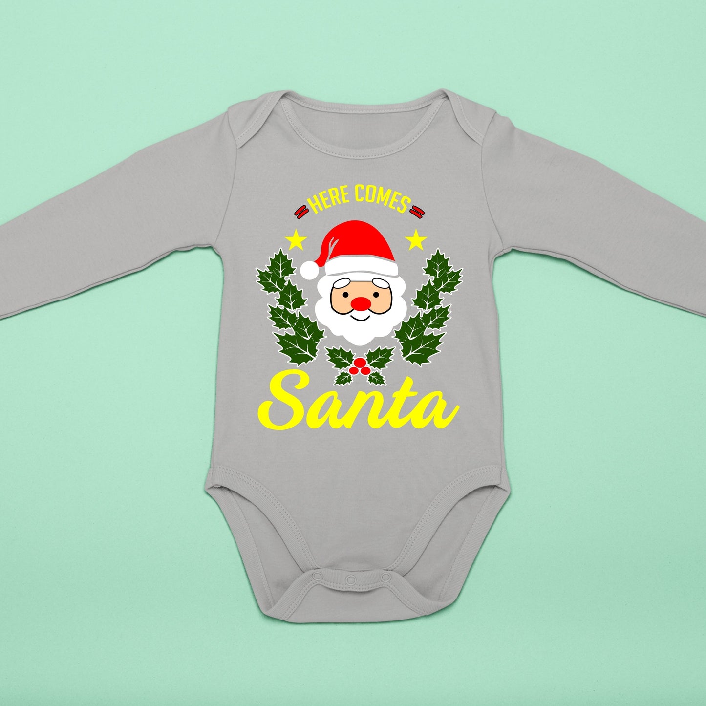 Here Comes Santa, Onesie Long Sleeves, Christmas Decor, Christmas Clothing, Christmas Sweatshirts, Christmas Shirts, Christmas