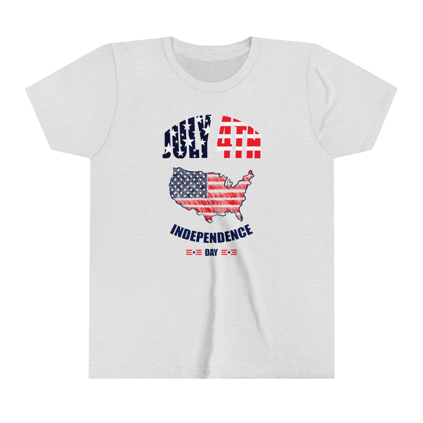 4th of July Independence Day Youth Short Sleeve Tee