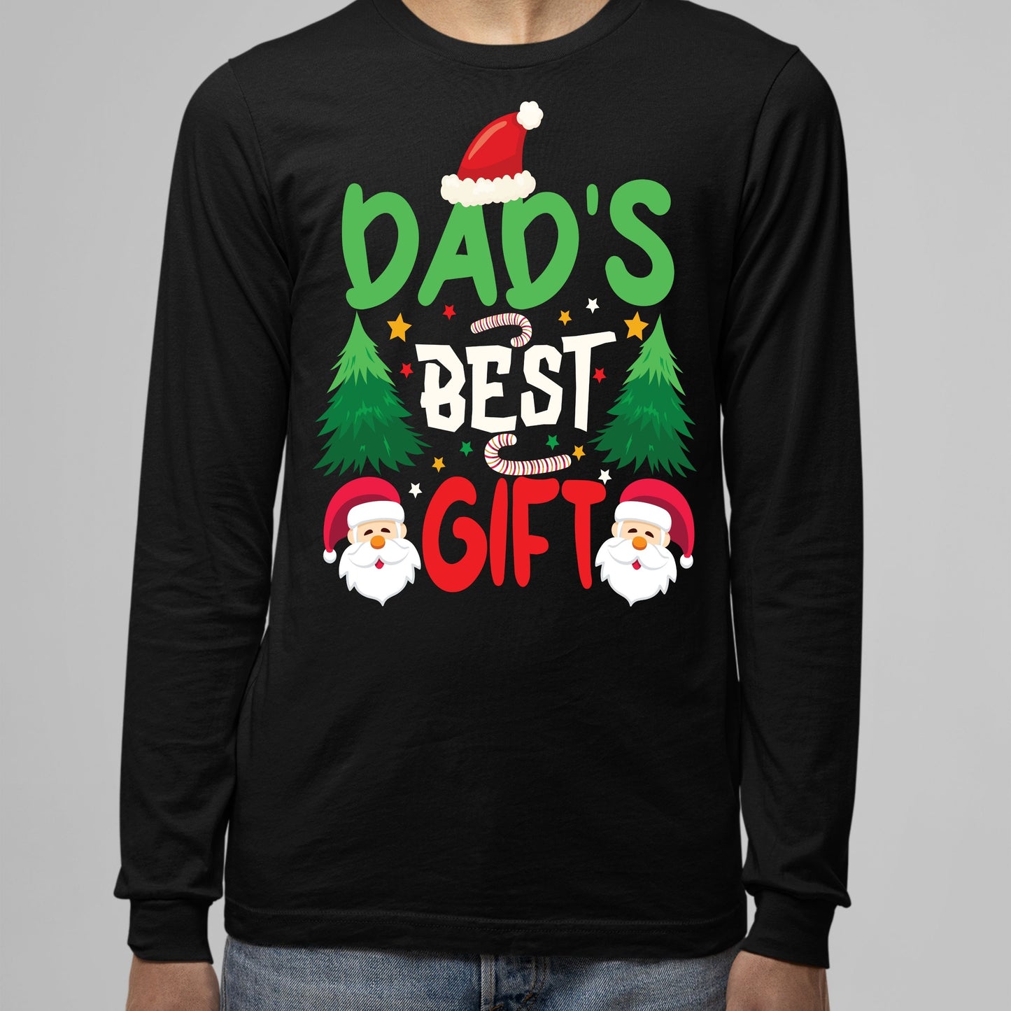 Dad's Best Gift, Christmas Crewneck For Men, Christmas Sweatshirt, Christmas Long Sleeves, Christmas Present, Christmas Sweater