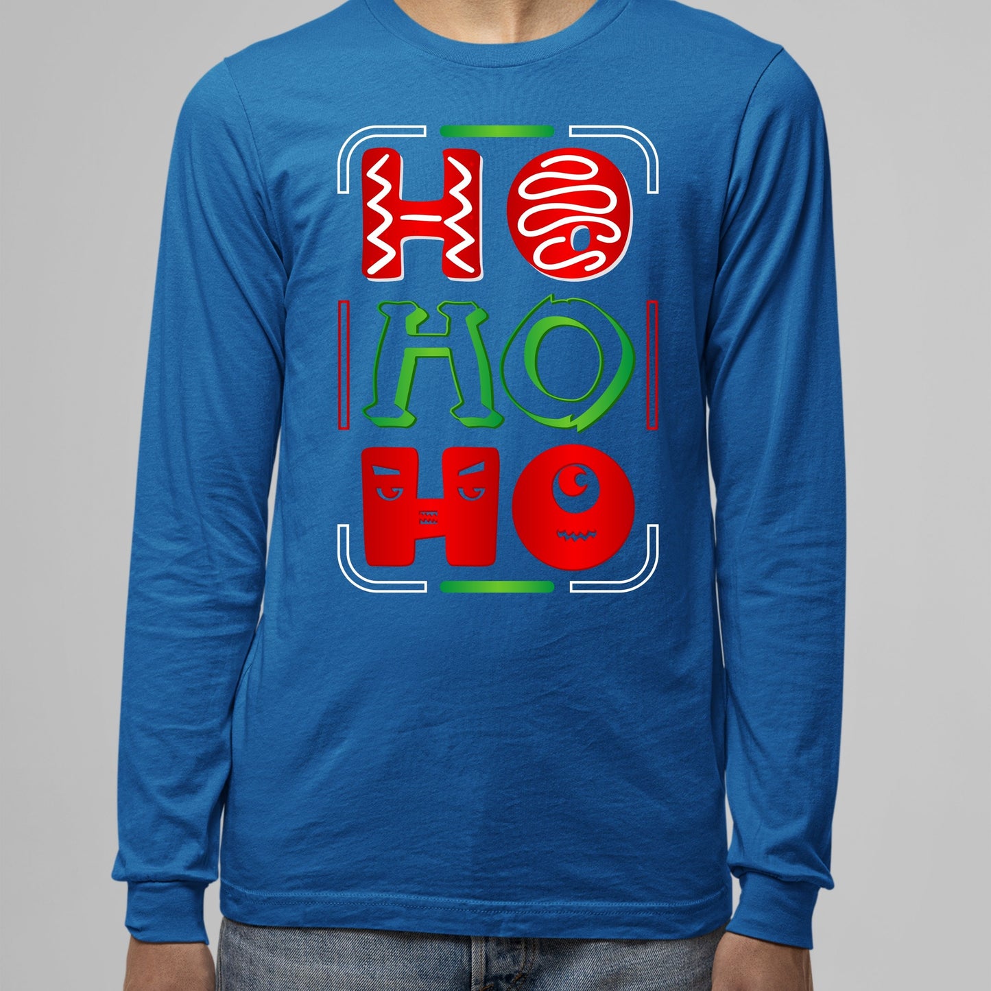 Ho Ho Ho, Christmas Sweatshirt, Christmas Long Sleeves, Christmas Sweater, Christmas Crewneck For Men, Christmas Present