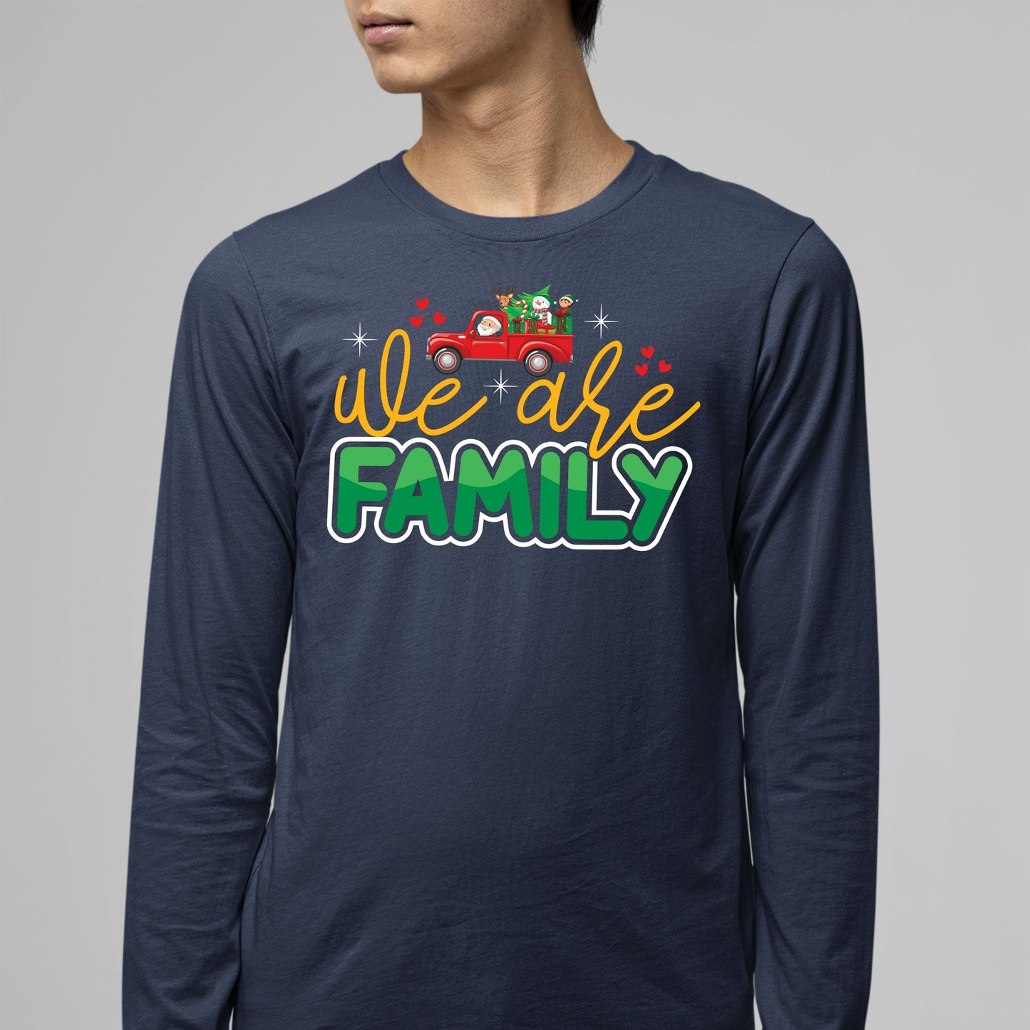 We Are Family, Christmas Crewneck For Men, Christmas Sweatshirt, Christmas Sweater, Christmas Long Sleeves, Christmas Present