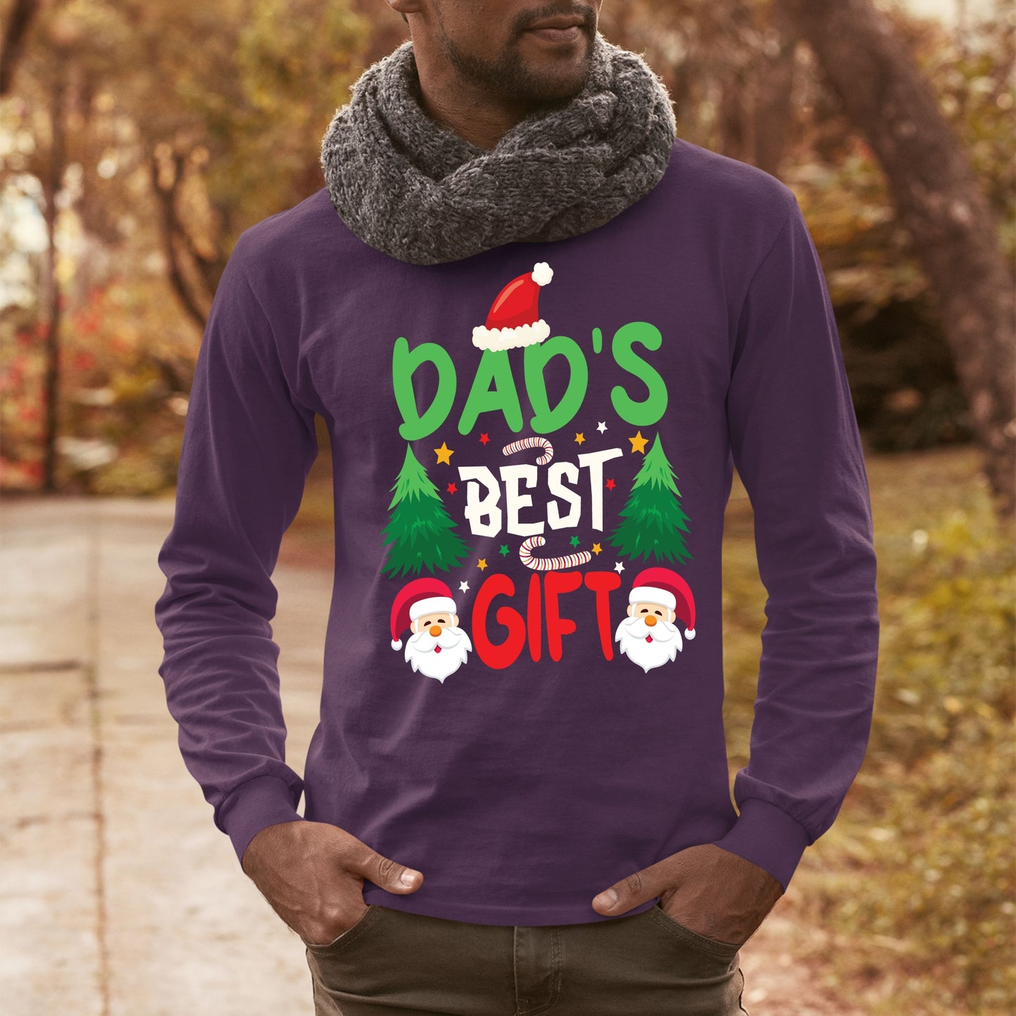 Dad's Best Gift, Christmas Crewneck For Men, Christmas Sweatshirt, Christmas Long Sleeves, Christmas Present, Christmas Sweater