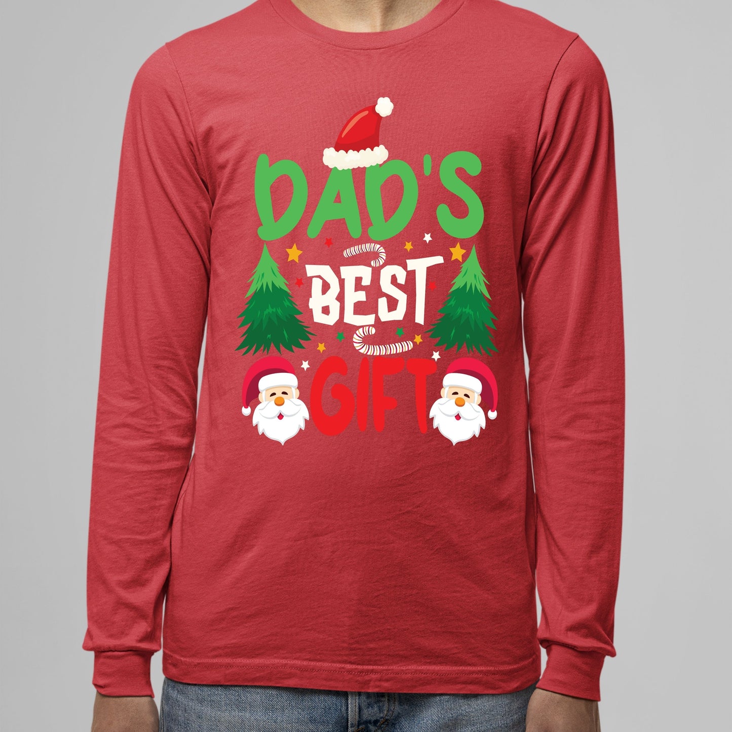 Dad's Best Gift, Christmas Crewneck For Men, Christmas Sweatshirt, Christmas Long Sleeves, Christmas Present, Christmas Sweater