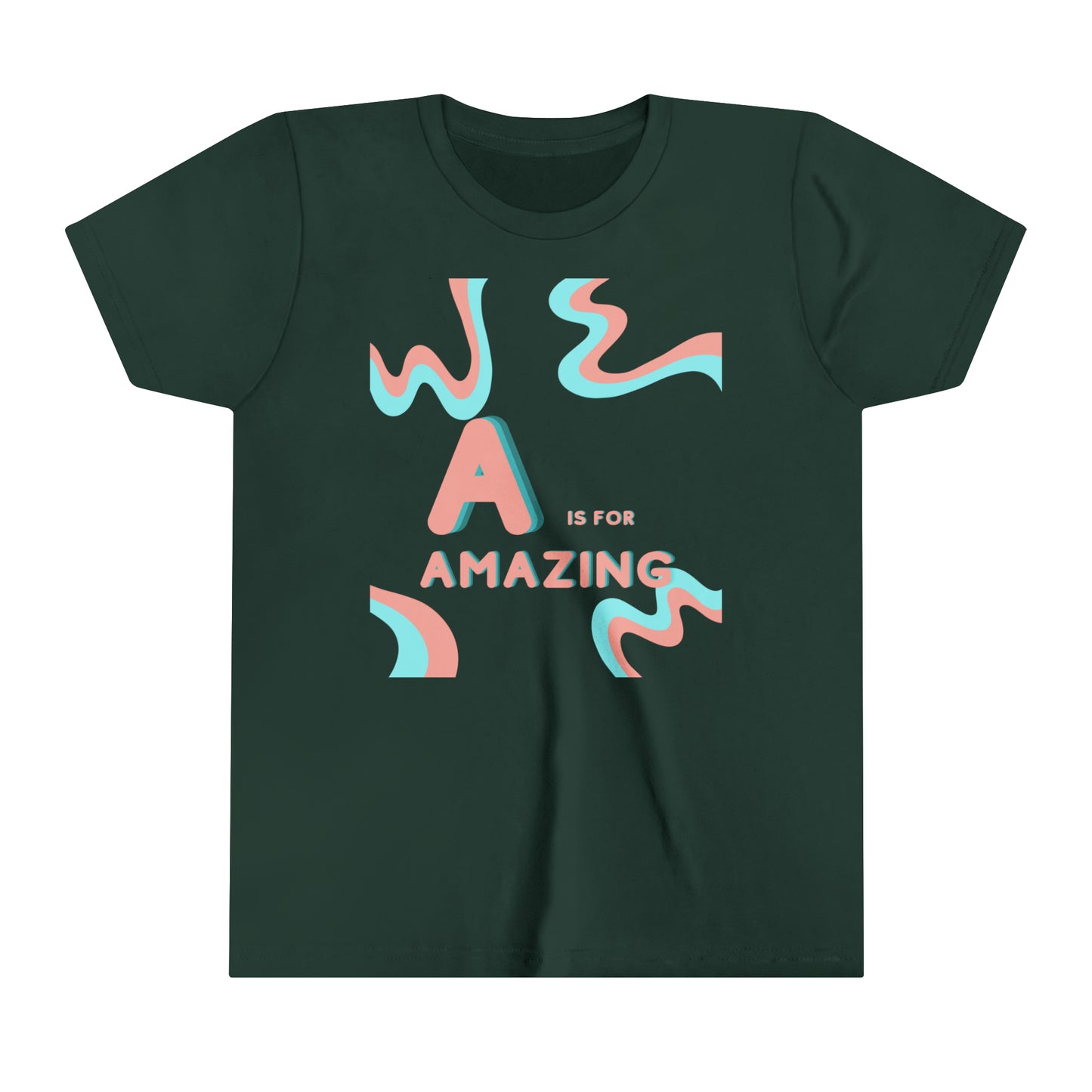 A is for Amazing shirt, Girl Short Sleeve Tee, Girls Tee, Girls Shirt, Gift for Daughters, gift for girls