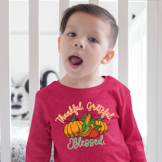 Thankful Grateful Blessed, Thanksgiving Sweatshirt, Thanksgiving Sweater for kids, Thanksgiving Gift Ideas, Cute Thanksgiving