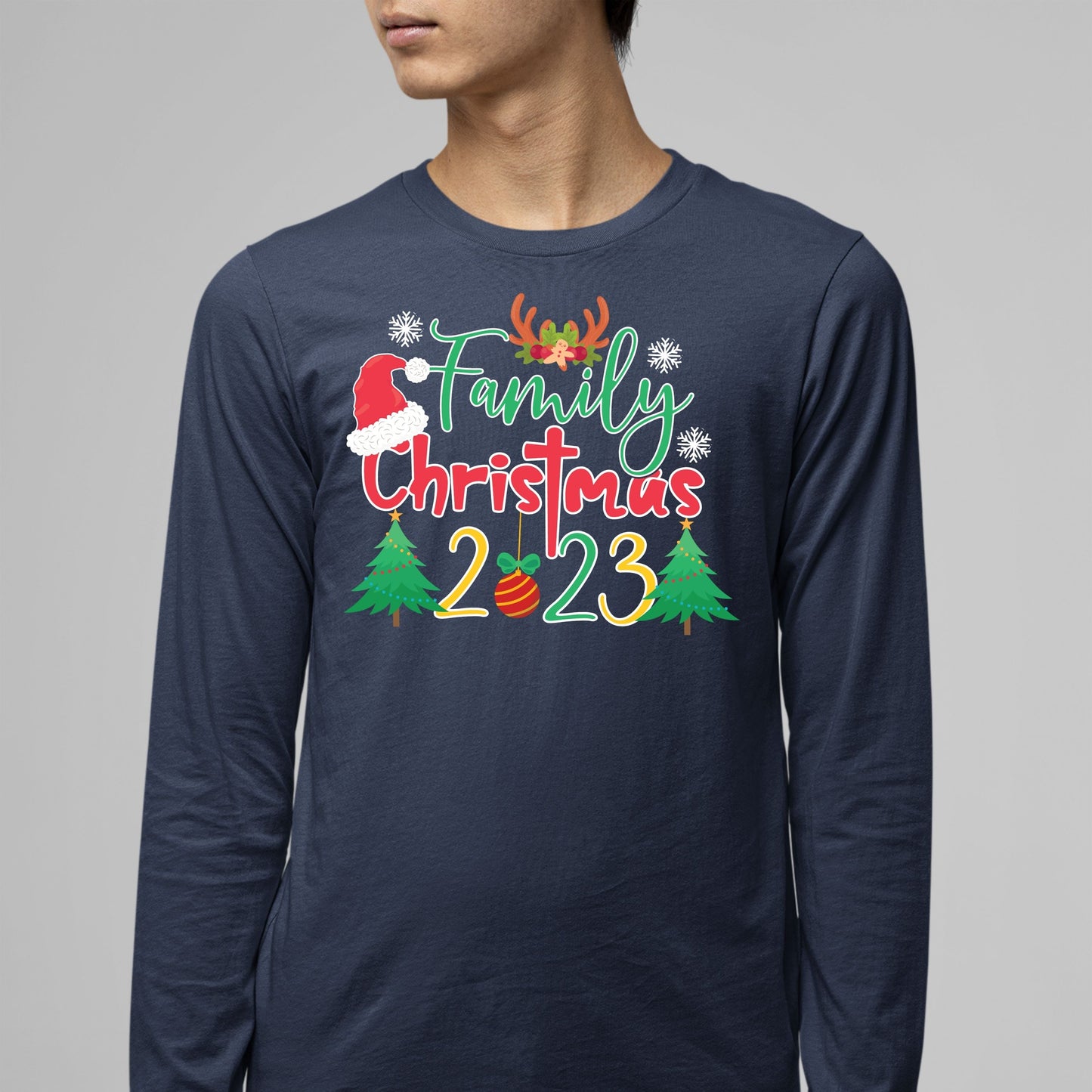 Family Christmas 2023, Christmas Long Sleeves, Christmas Sweater, Christmas Crewneck For Men, Christmas Present, Christmas Sweatshirt