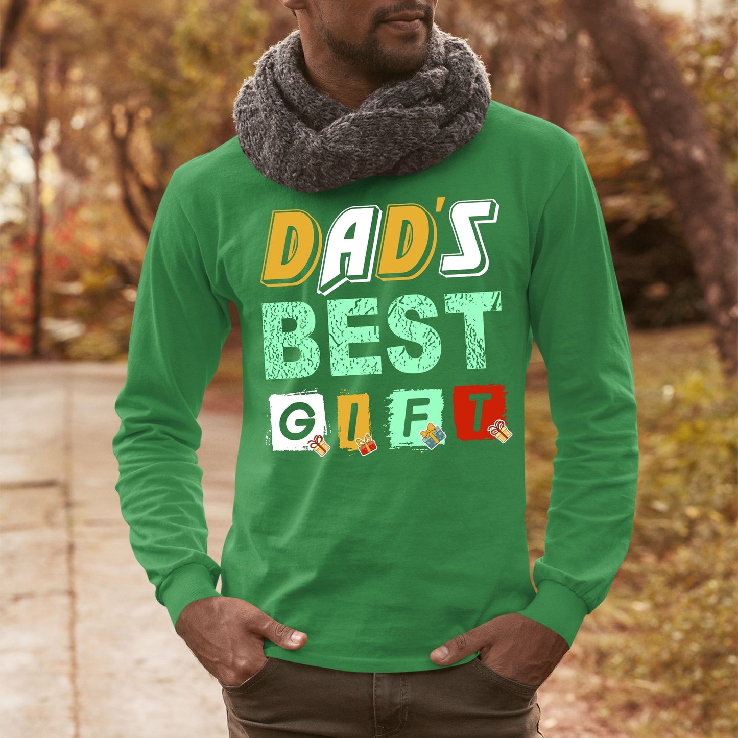 Dad's Best Gift, Christmas Long Sleeves, Christmas Sweater, Christmas Crewneck For Men, Christmas Present, Christmas Sweatshirt