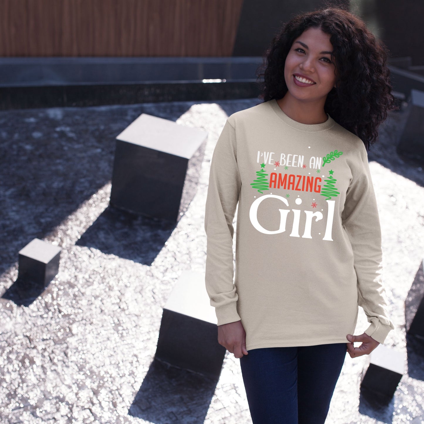 Ive Been an Amazing Girl, Women Long Sleeves, Christmas, Christmas Shirts, Christmas Clothing, Christmas Decor, Christmas Sweatshirts