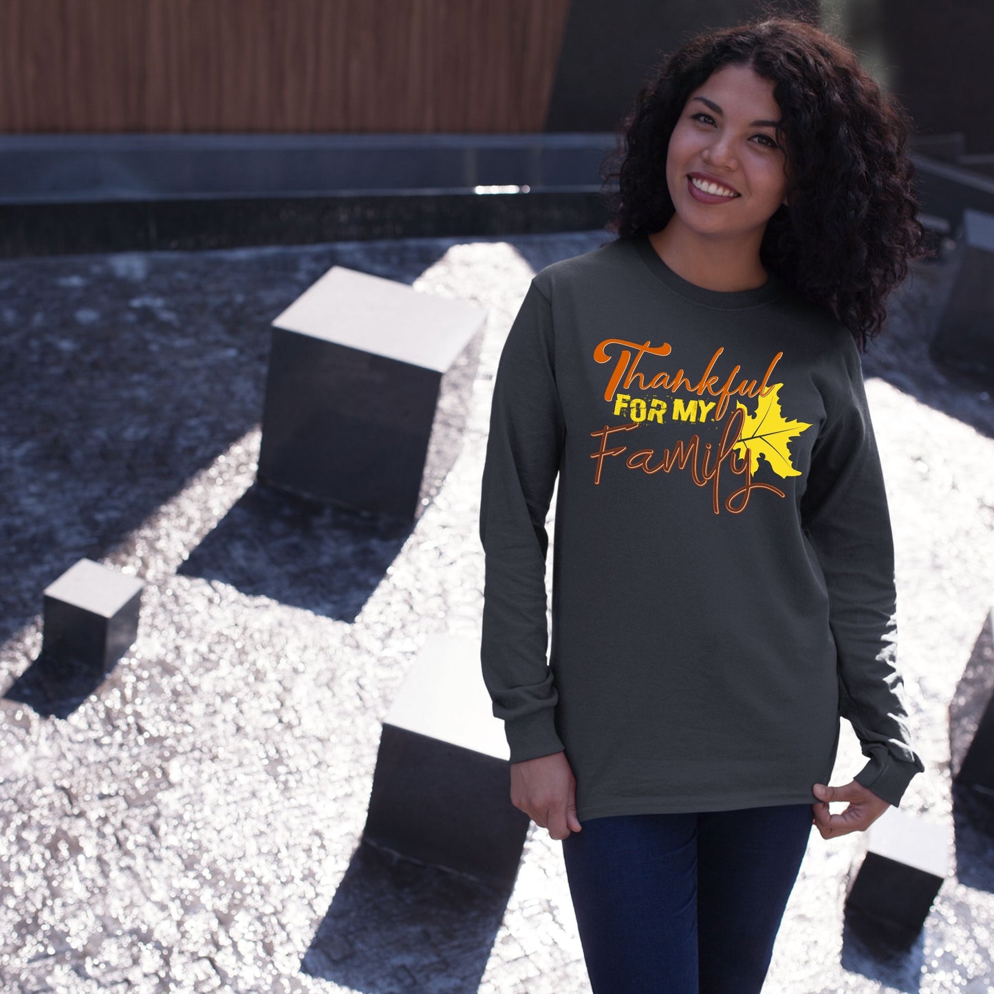 Thankful For My Family, Thanksgiving Sweatshirt, Thanksgiving Sweater for Women, Thanksgiving Gift Ideas, Cute Thanksgiving