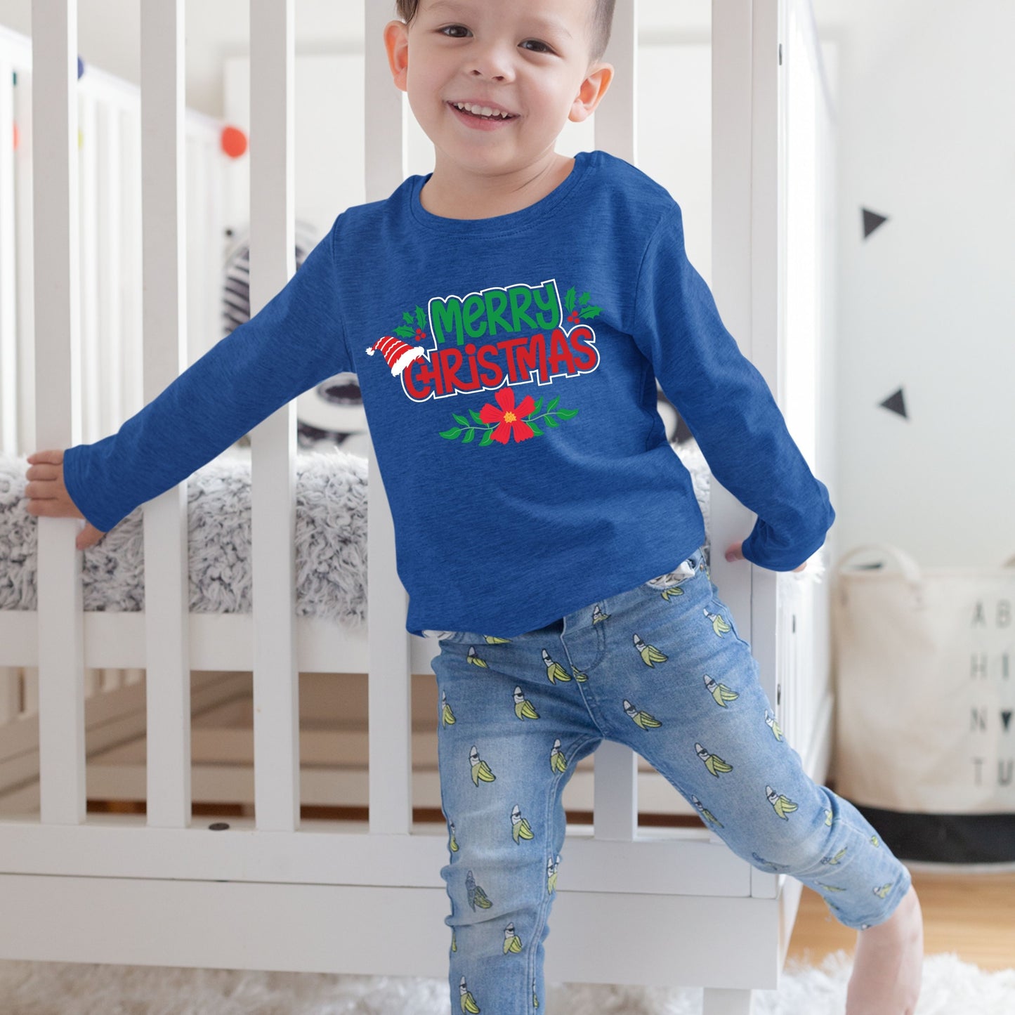 Merry Christmas, Christmas Long Sleeves, Christmas Sweater, Christmas Sweatshirt, Christmas Crewneck For Toddler, Christmas Present