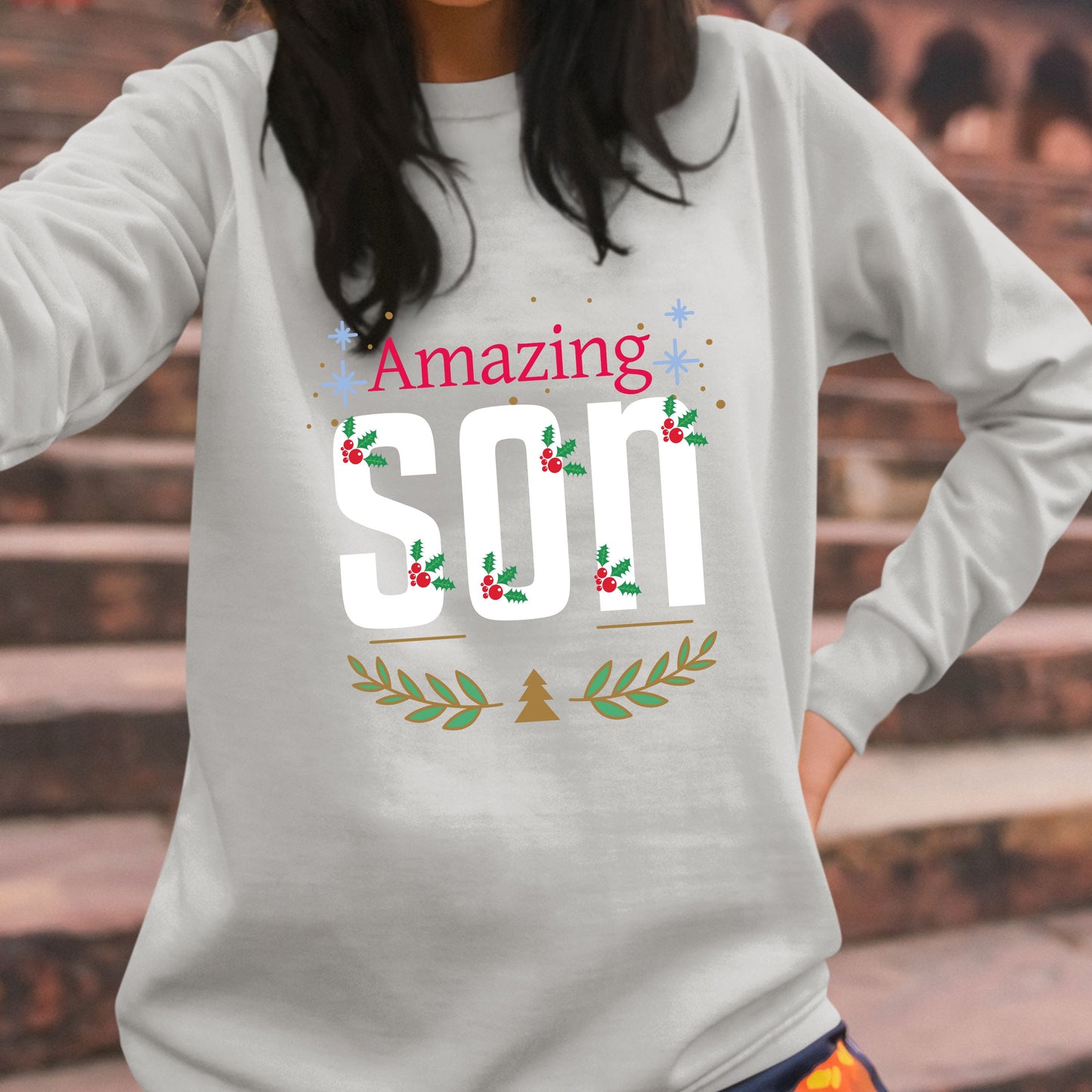 Amazing Son, Youth Long Sleeve, Christmas Clothing, Christmas Sweatshirts, Christmas Shirts, Christmas Decor, Christmas