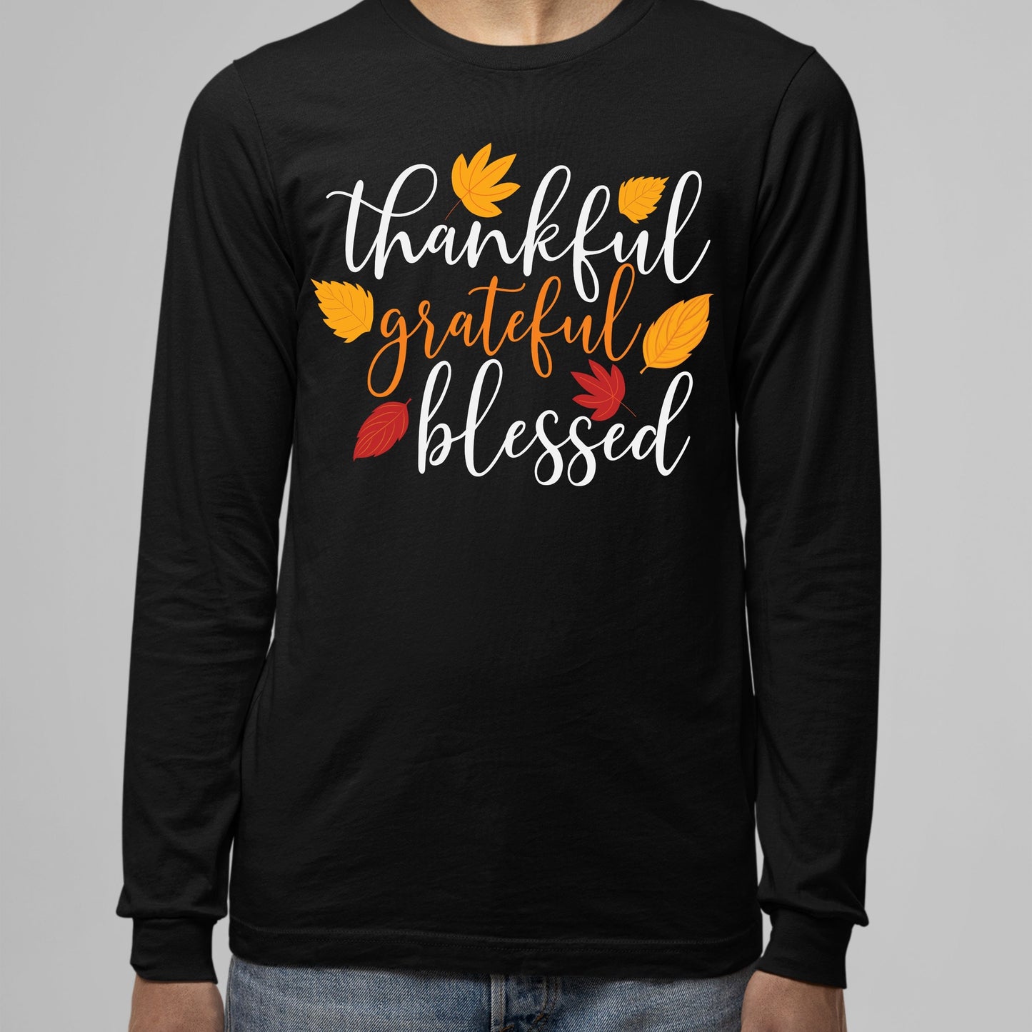 Thankful Grateful Blessed, Thanksgiving Sweatshirt, Thanksgiving Sweater for Men, Thanksgiving Gift Ideas, Cute Thanksgiving