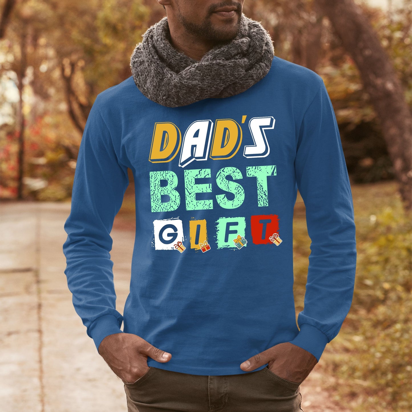 Dad's Best Gift, Christmas Long Sleeves, Christmas Sweater, Christmas Crewneck For Men, Christmas Present, Christmas Sweatshirt