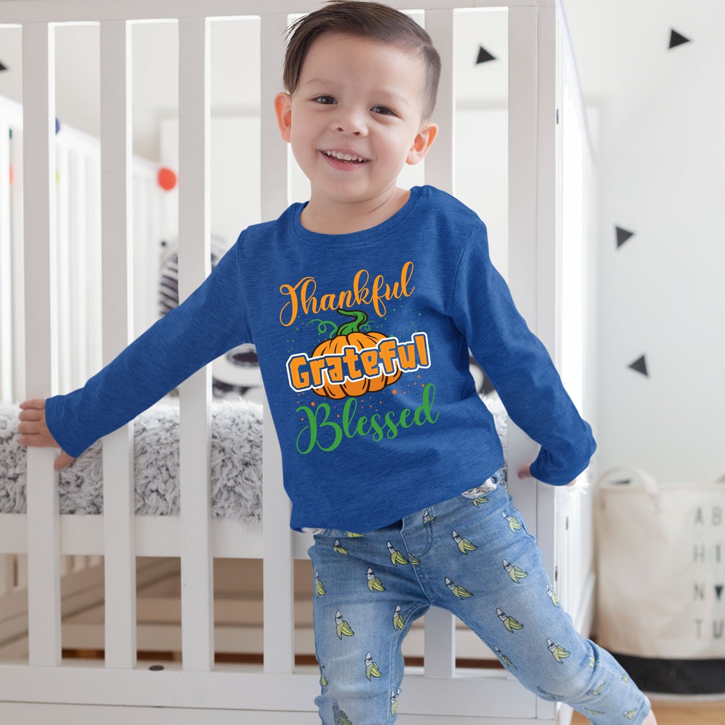 Thankful Grateful Blessed, Thanksgiving Sweatshirt, Thanksgiving Sweater for kids, Thanksgiving Gift Ideas, Cute Thanksgiving