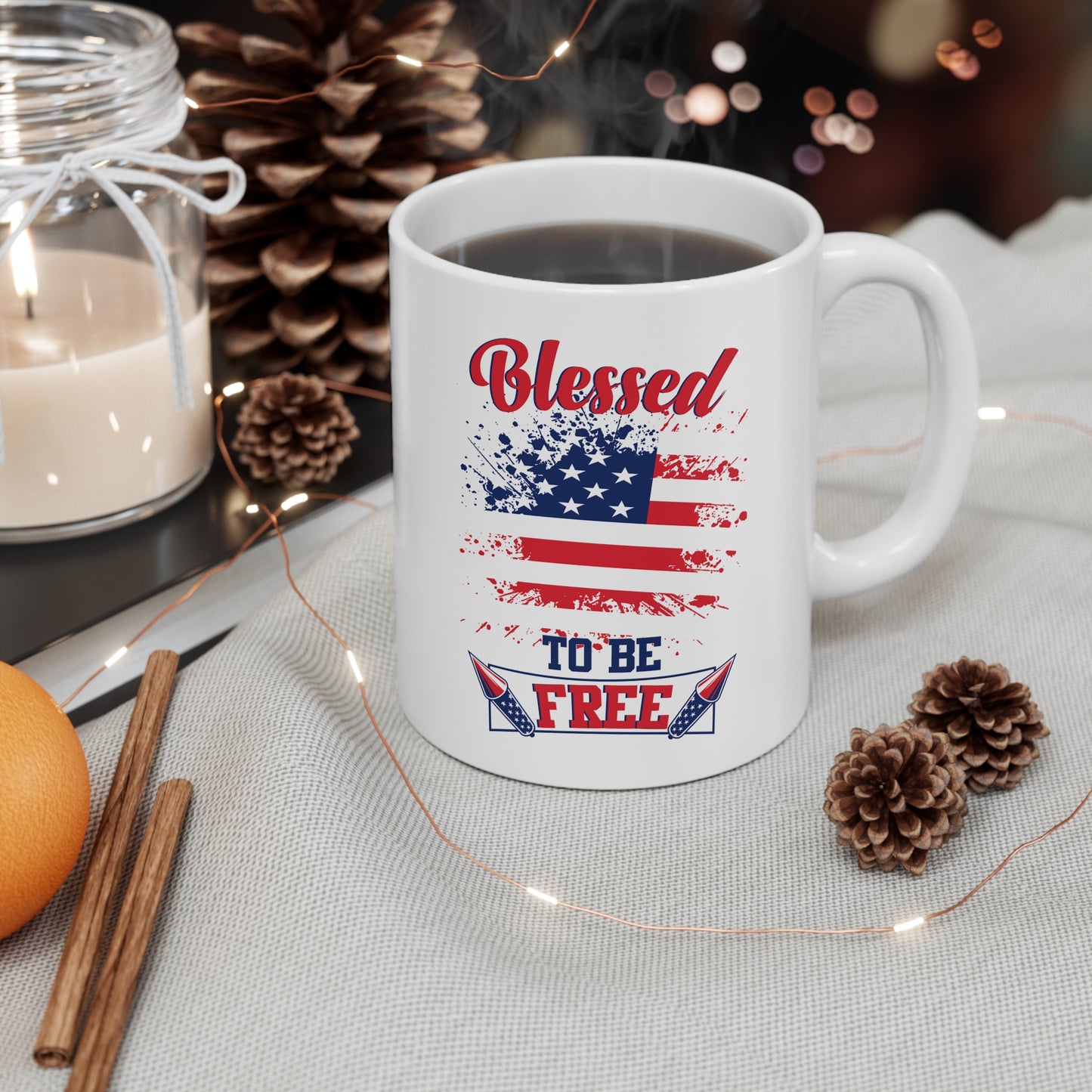 Blessed to be Free Ceramic Mug 11oz