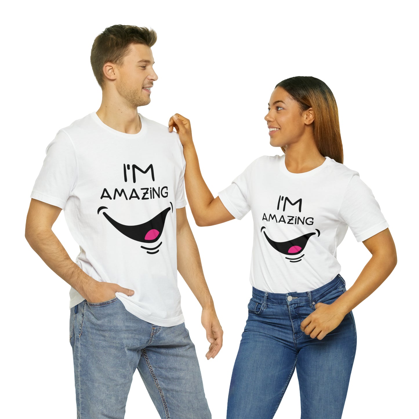 Cheeky Smile I'm Amazing | Unisex Jersey Tee