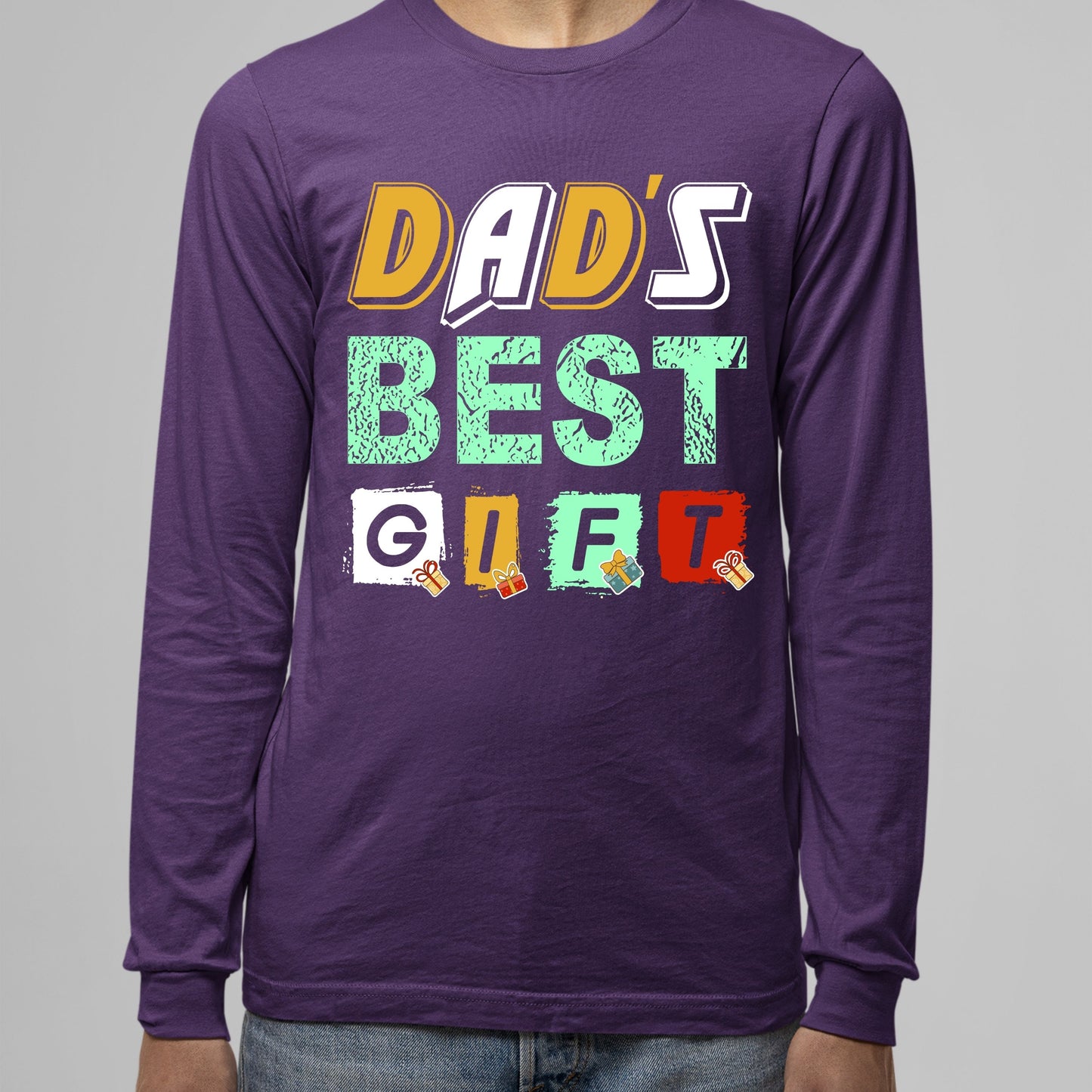 Dad's Best Gift, Christmas Long Sleeves, Christmas Sweater, Christmas Crewneck For Men, Christmas Present, Christmas Sweatshirt