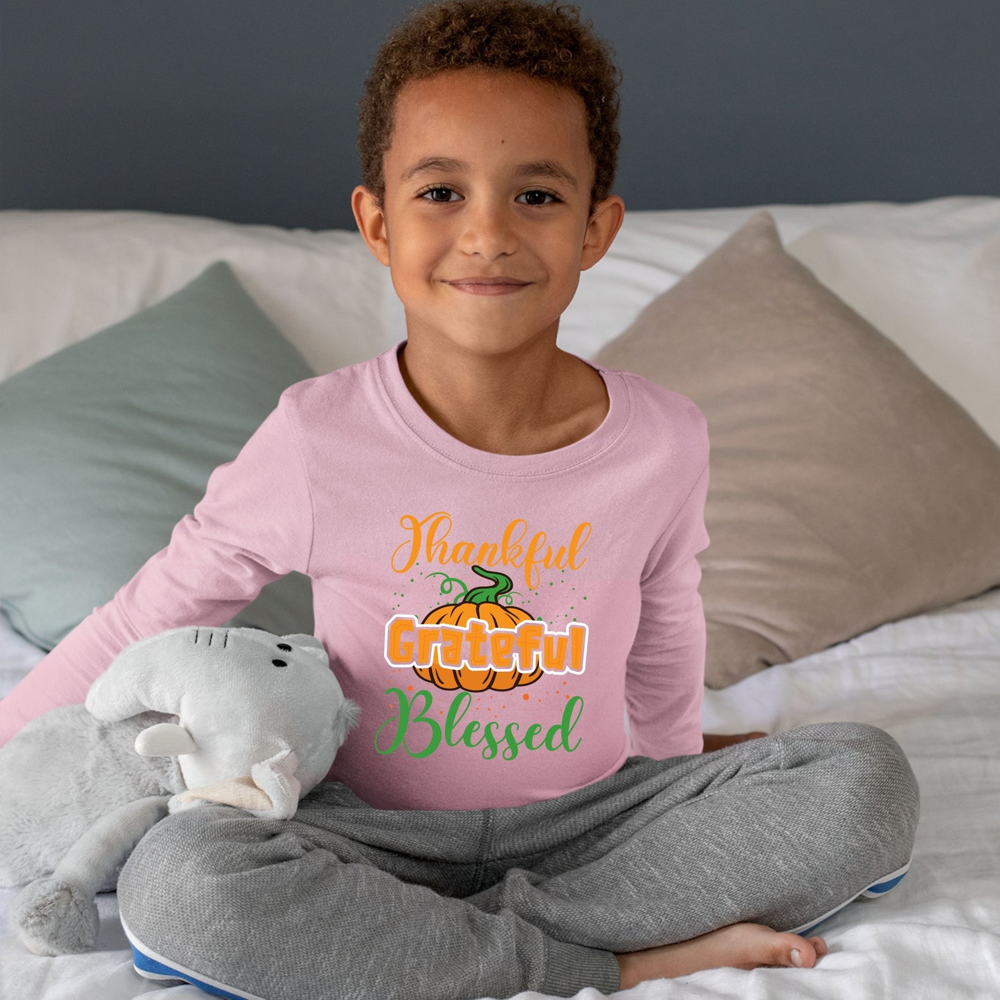 Thankful Grateful Blessed, Thanksgiving Sweatshirt, Thanksgiving Sweater for kids, Thanksgiving Gift Ideas, Cute Thanksgiving