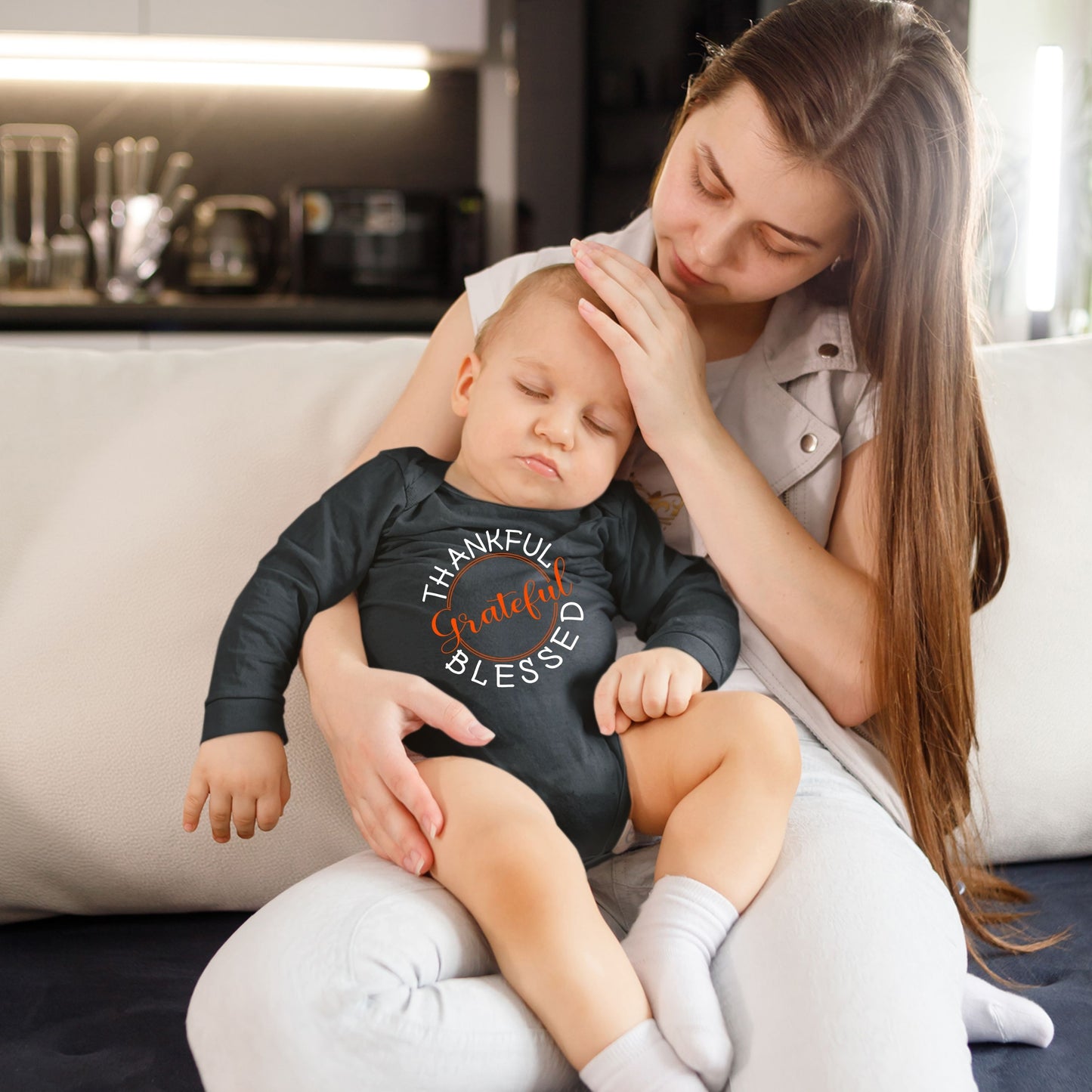 Thankful Grateful Blessed, Thanksgiving Bodysuit, Thanksgiving Onesies for kids, Thanksgiving Gift Ideas, Cute Thanksgiving