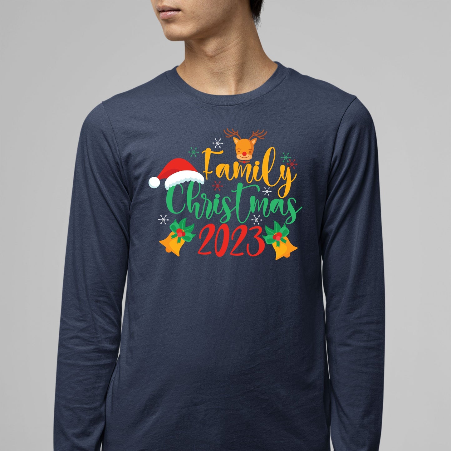 Family Christmas 2023, Christmas Long Sleeves, Christmas Crewneck For Men, Christmas Sweatshirt, Christmas Sweater, Christmas Present