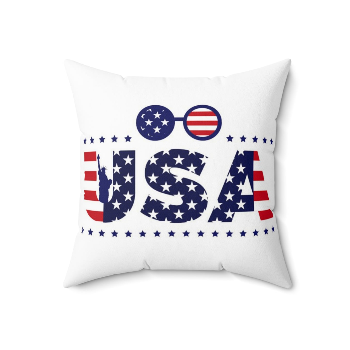 USA Spun Polyester Square Pillow